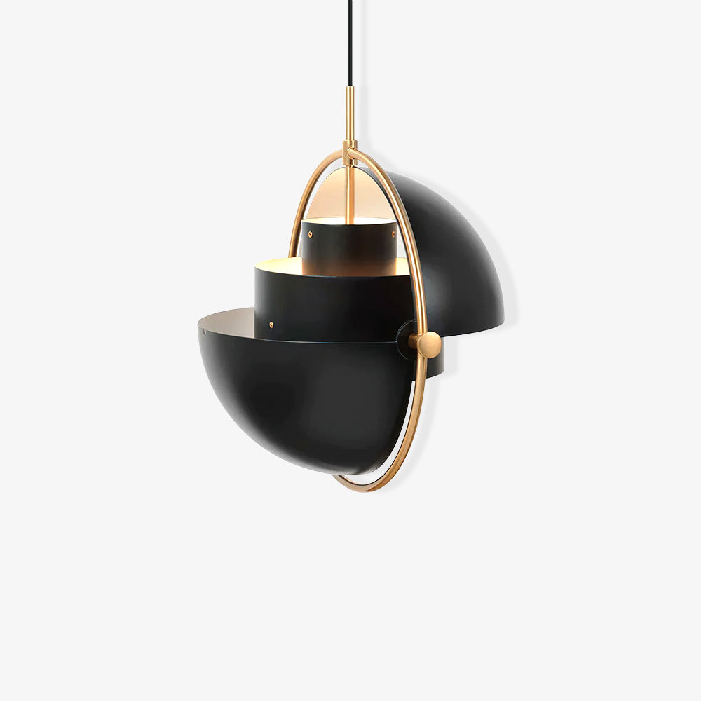 Miruaine Pendant Lamp Deformed Ball Golden