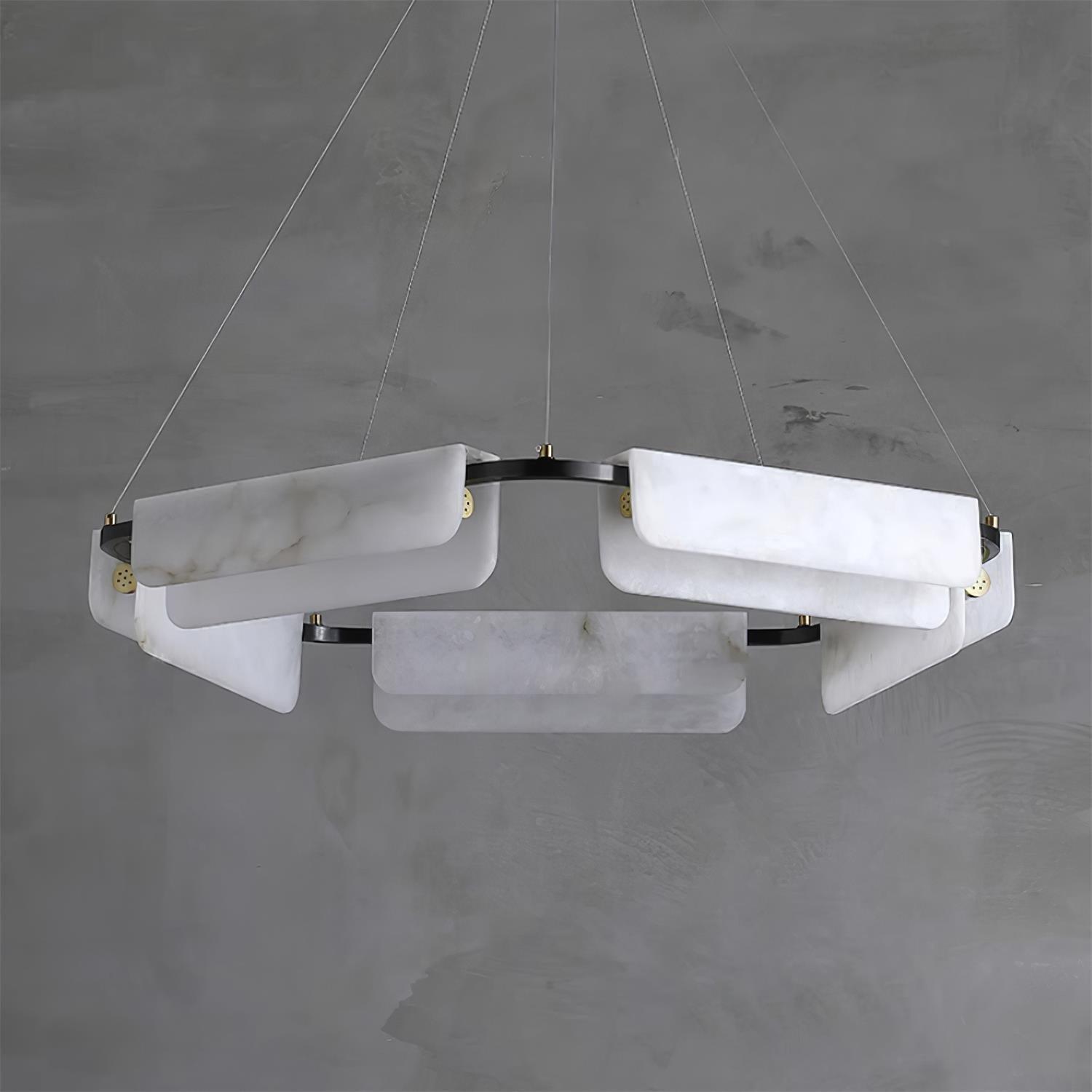 Circona Alabaster Pendant Light