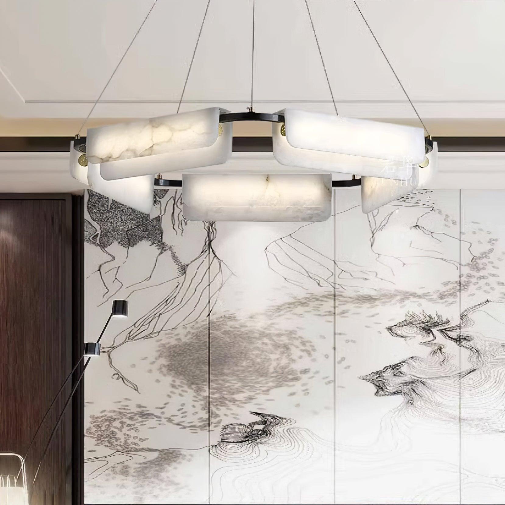 Circona Alabaster Pendant Light