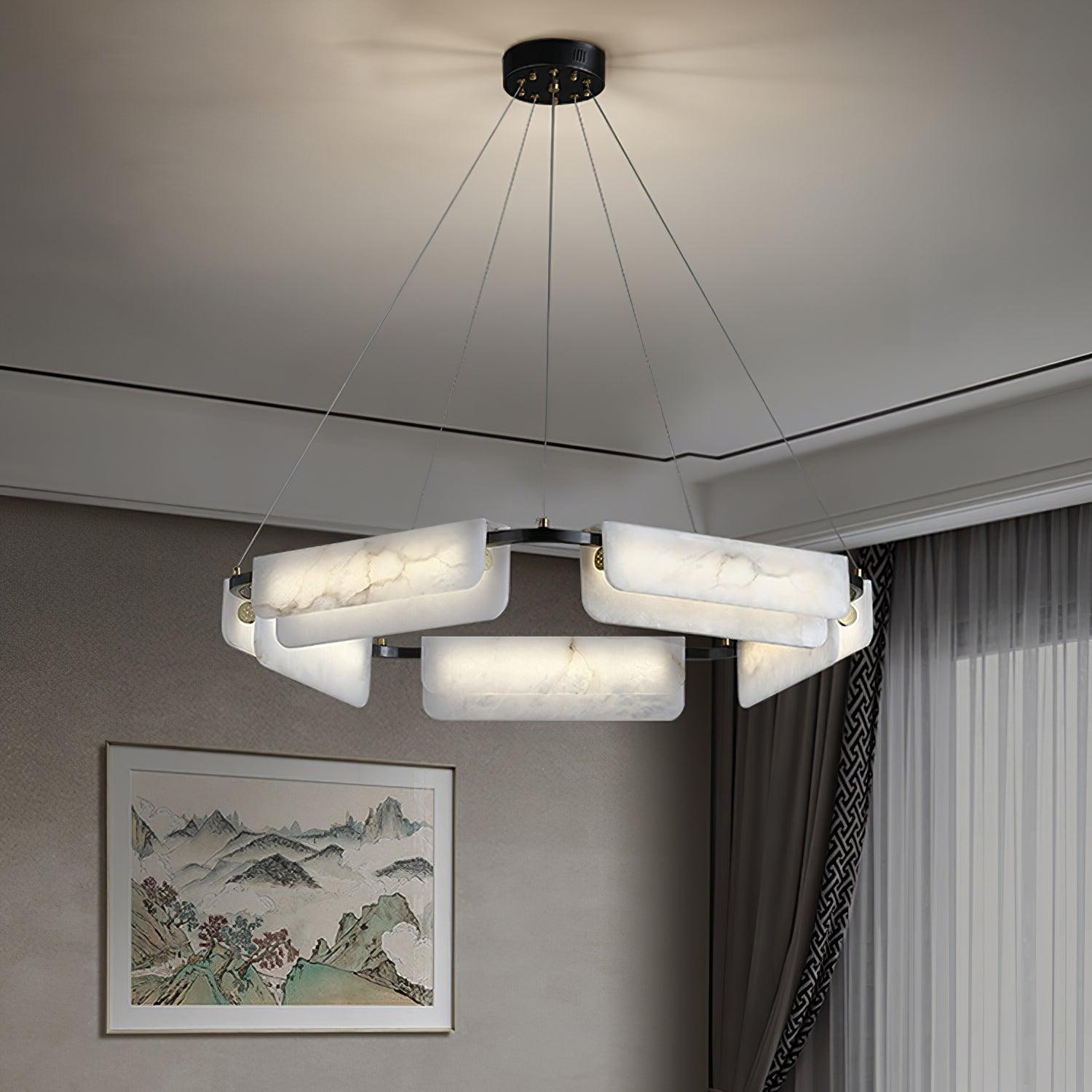 Circona Alabaster Pendant Light