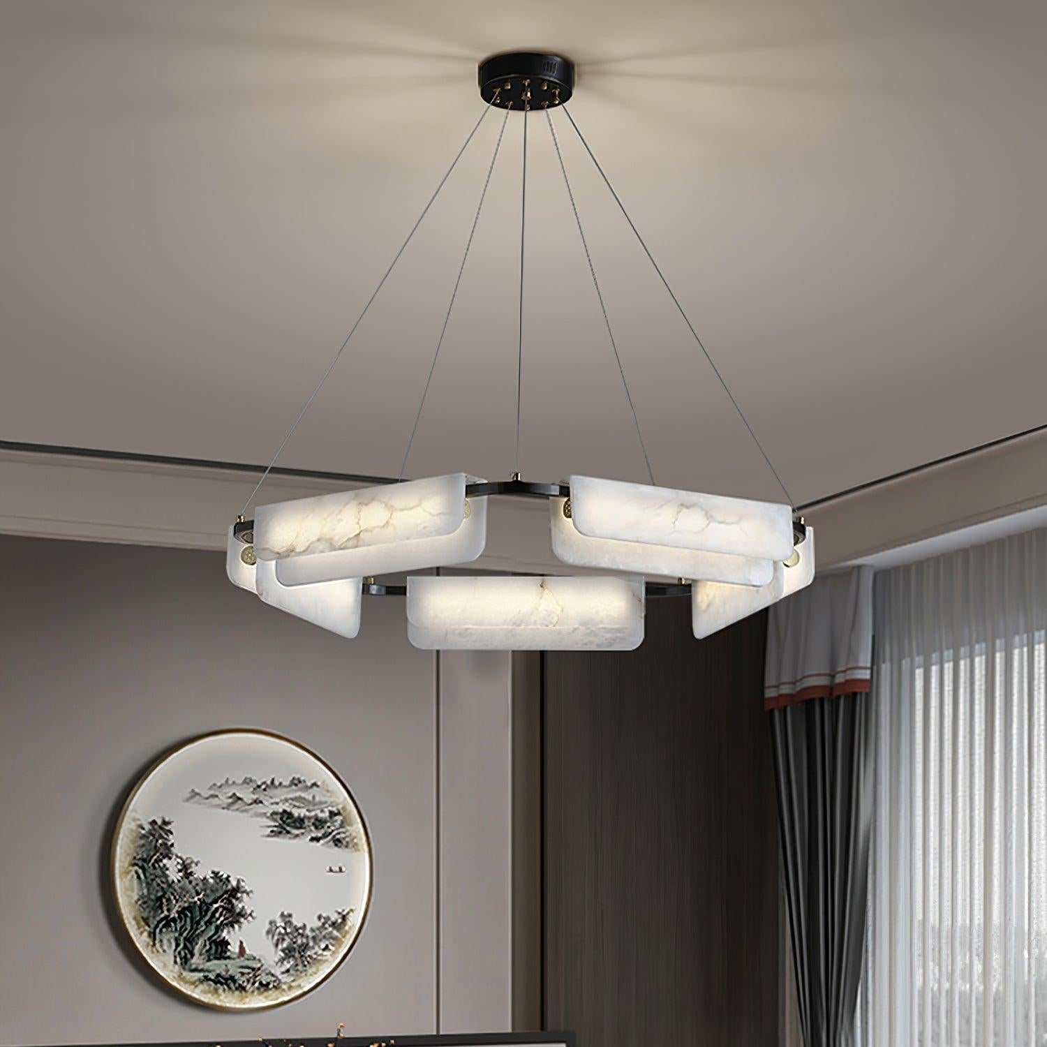 Circona Alabaster Pendant Light