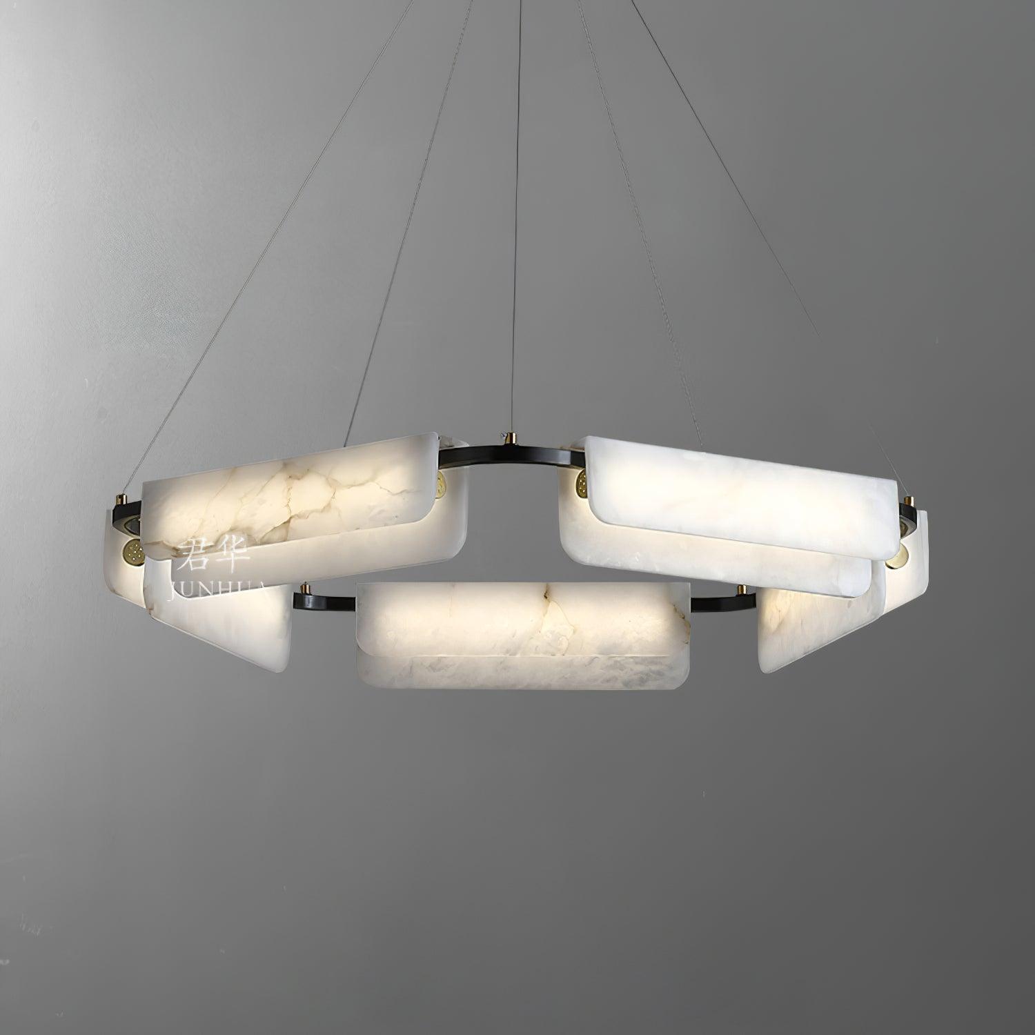 Circona Alabaster Pendant Light