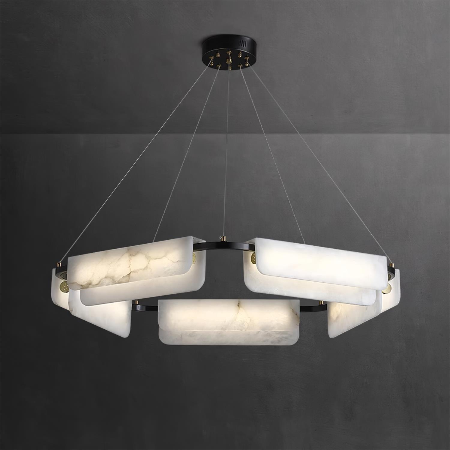 Circona Alabaster Pendant Light