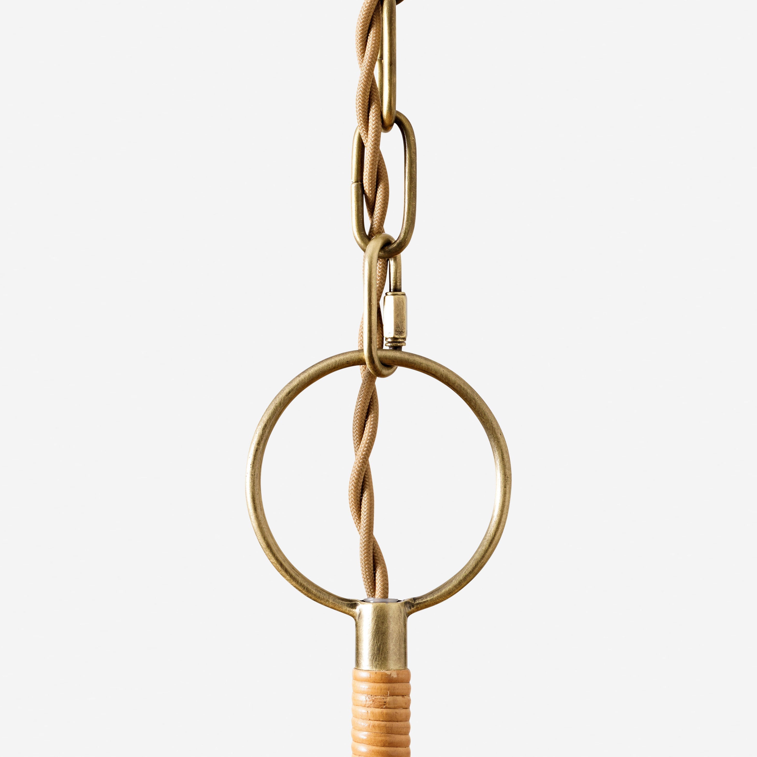 Delphine Elegance Natural Woven Rattan Chandelier