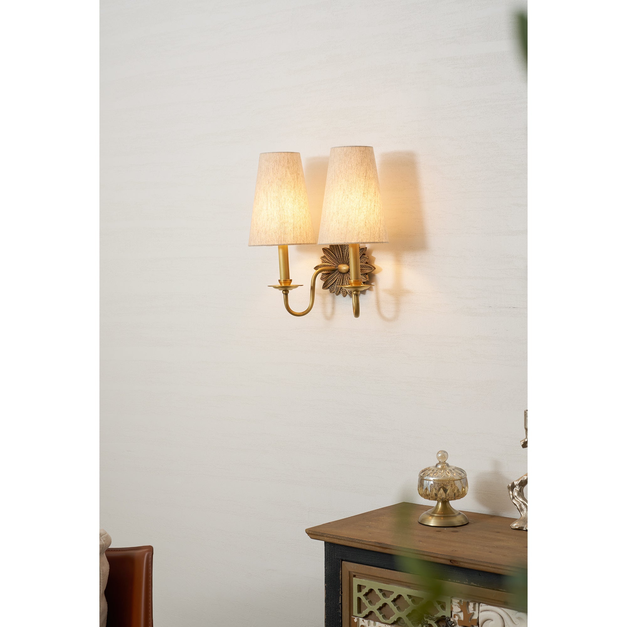 Oakwood Double Indoor Wall Light