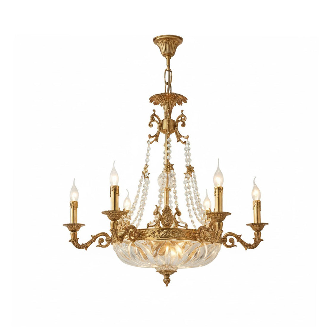 Bellview Brass Chandelier