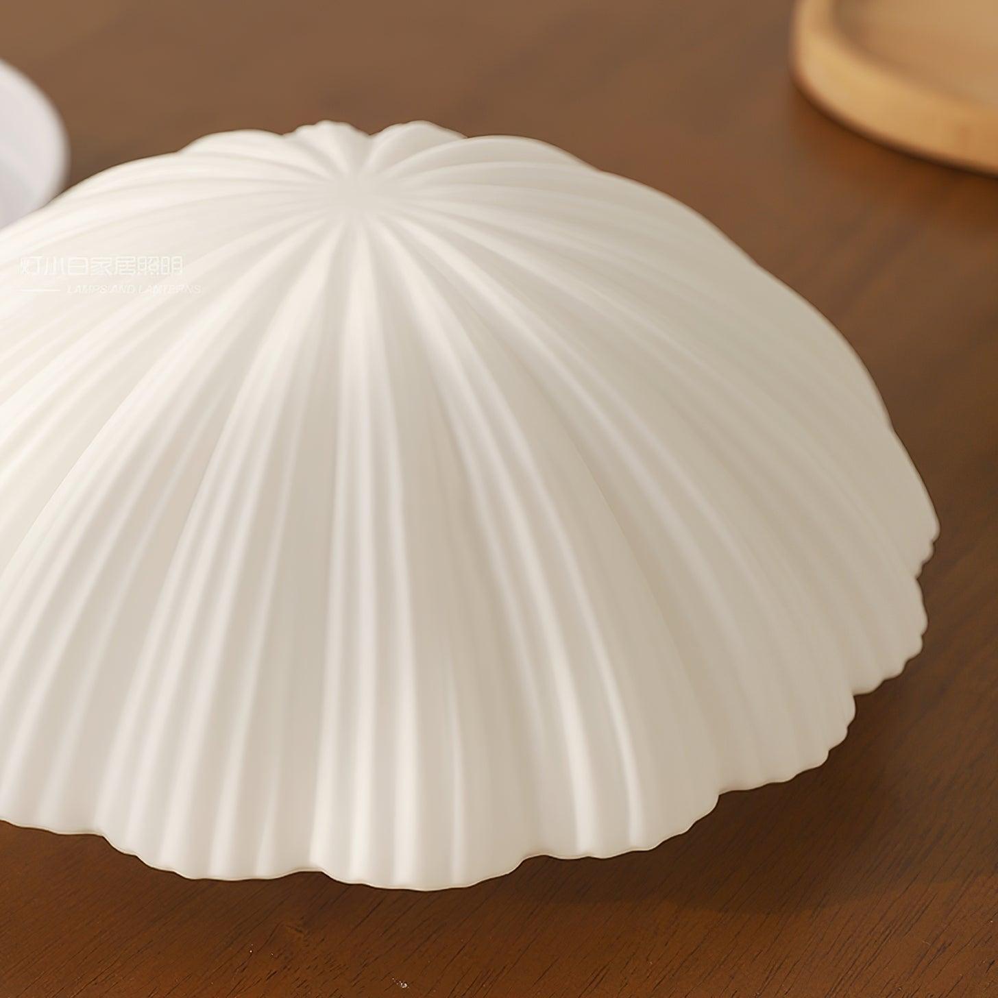 Elo Ceiling Lamp Seashell Shape Ribbed Soft Elegant