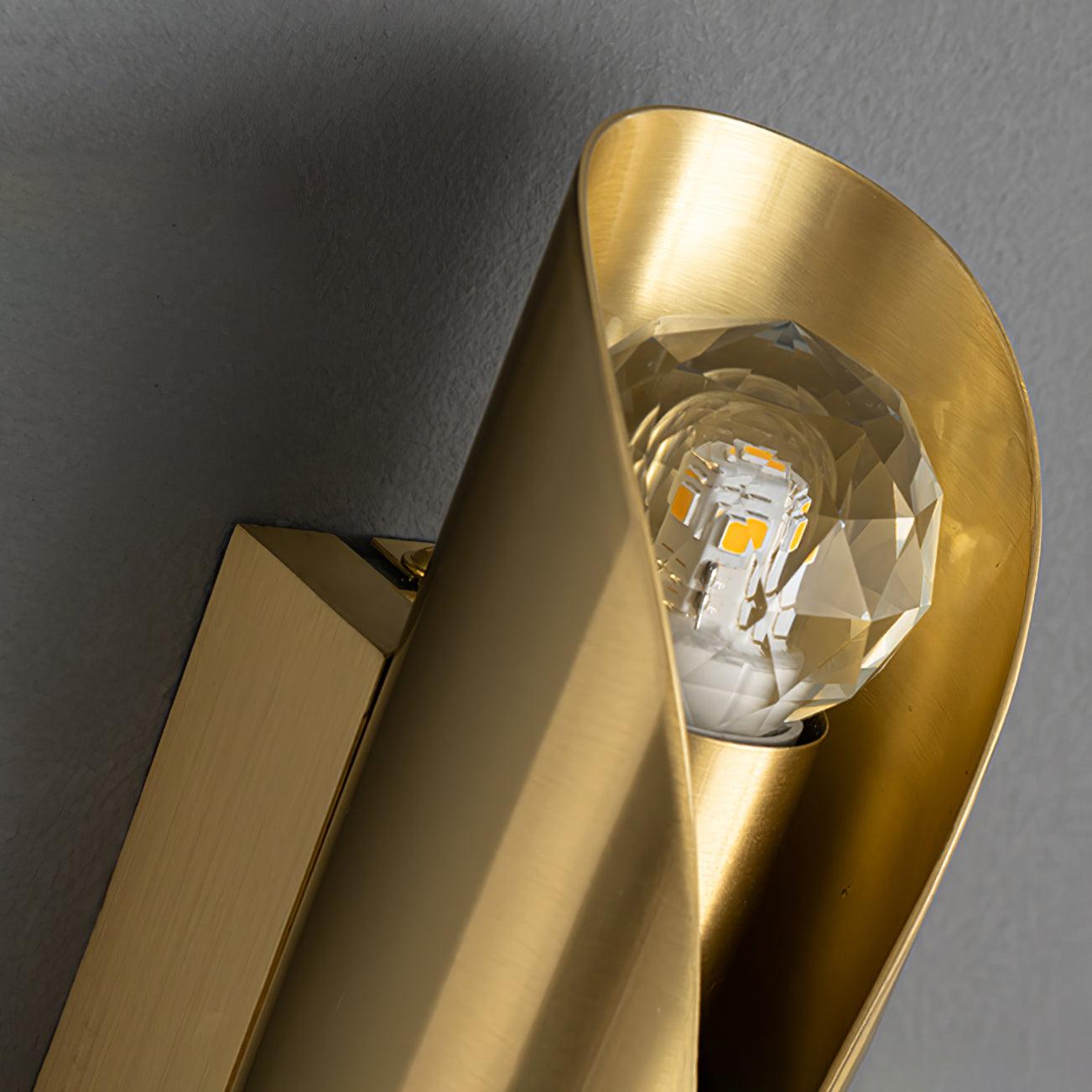 Veyric Diamonds Brass Wall Lamp