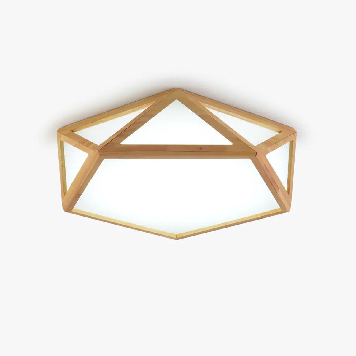 Syleneria Ceiling Lamp Wooden Diamond Geometric Modern