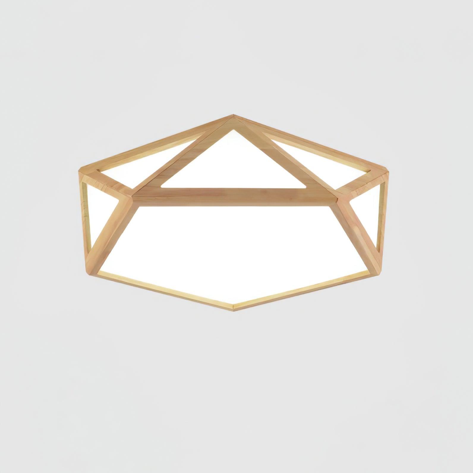 Syleneria Ceiling Lamp Wooden Diamond Geometric Modern