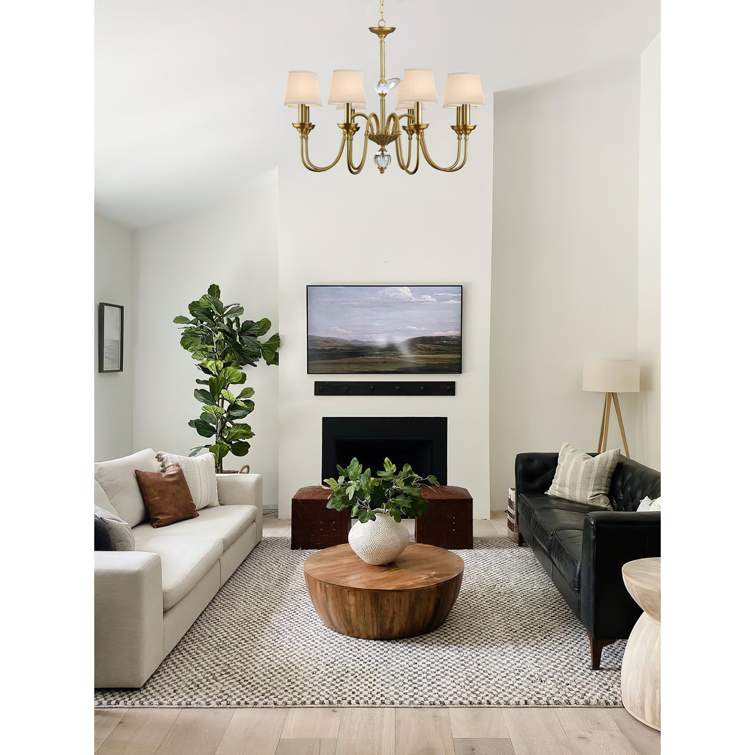 Blur Fabric Chandelier