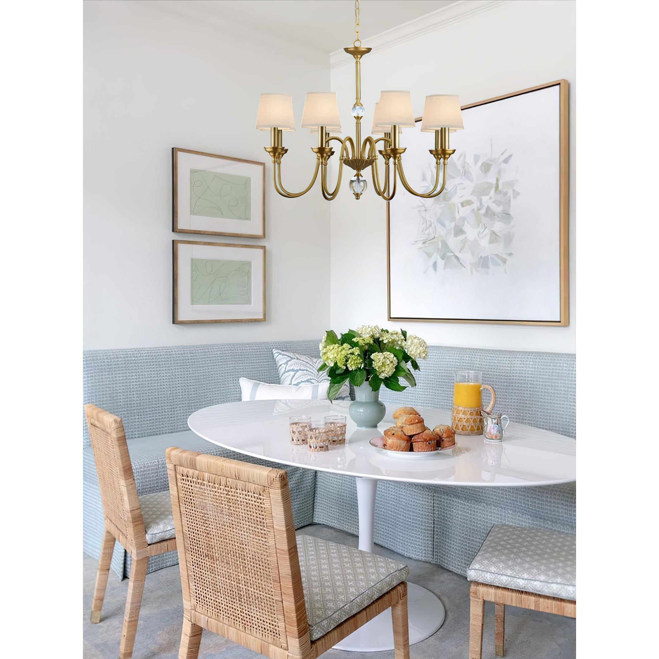 Blur Fabric Chandelier