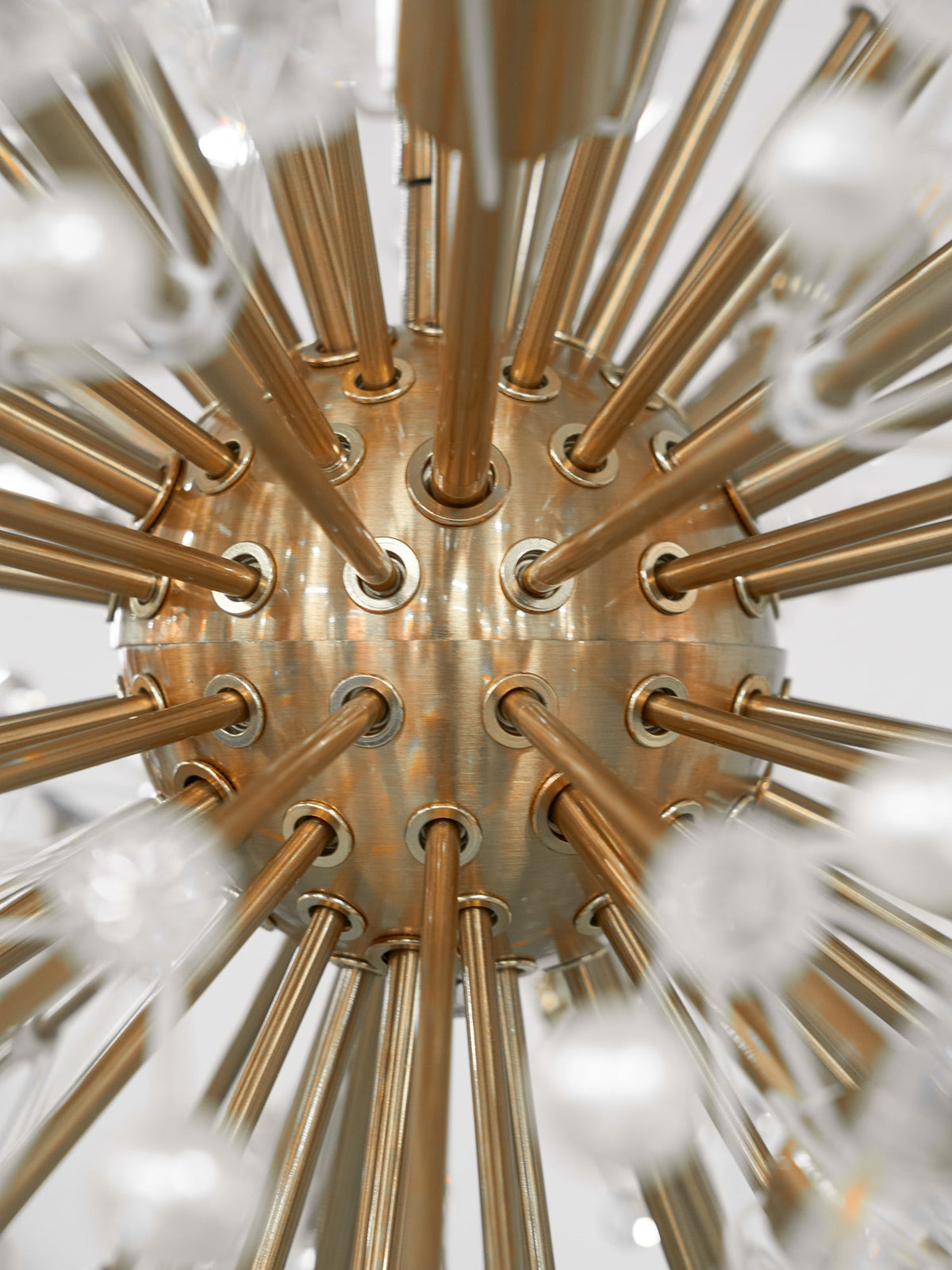 Zene Chandelier Dickinson Gold Crystal Starburst