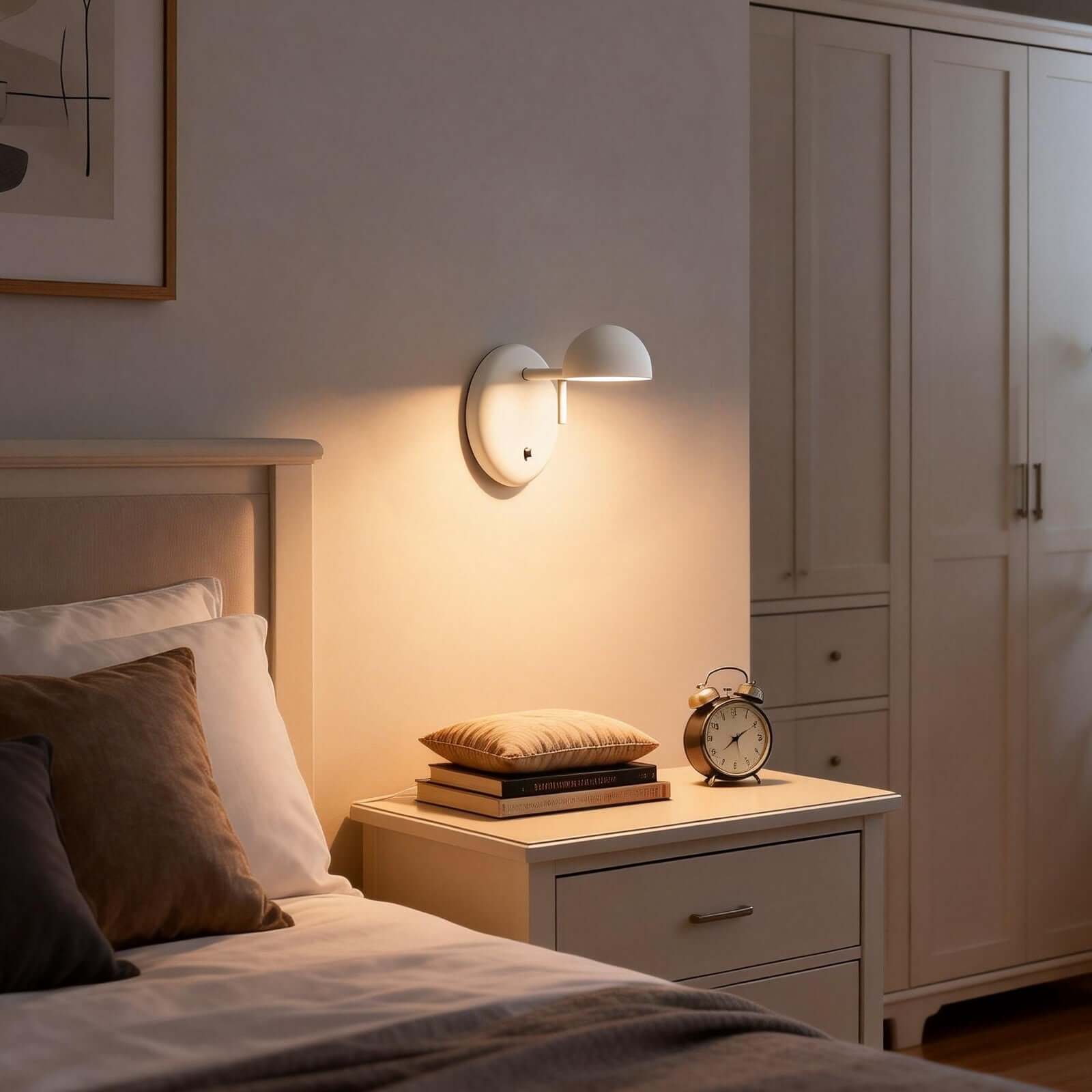 Disc Base Dome Wall Sconce