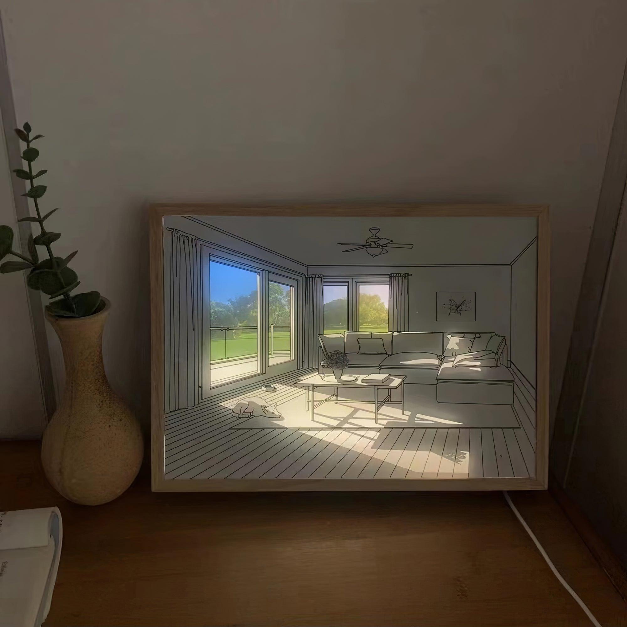 Sunbathing Mural Art Lamp