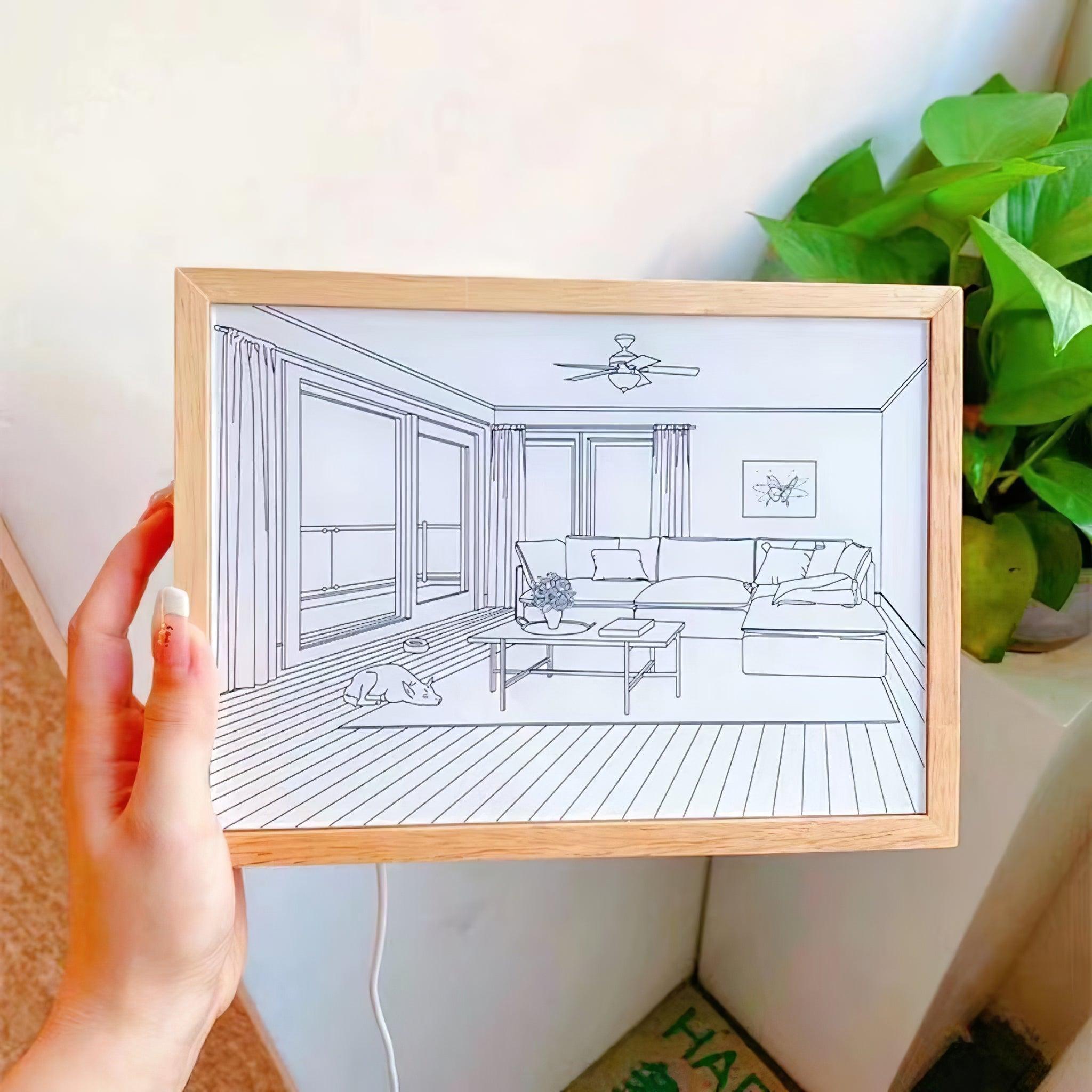 Sunbathing Mural Art Lamp