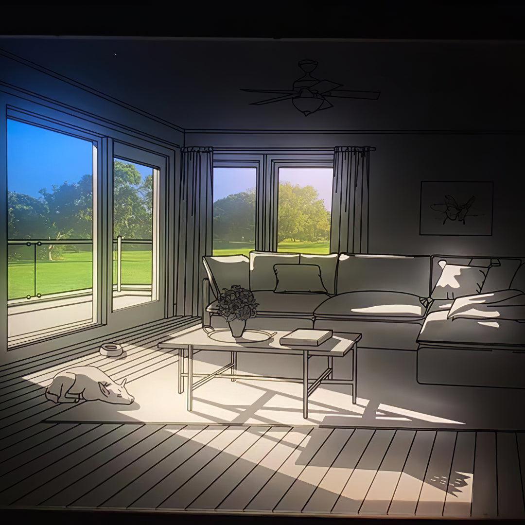 Sunbathing Mural Art Lamp
