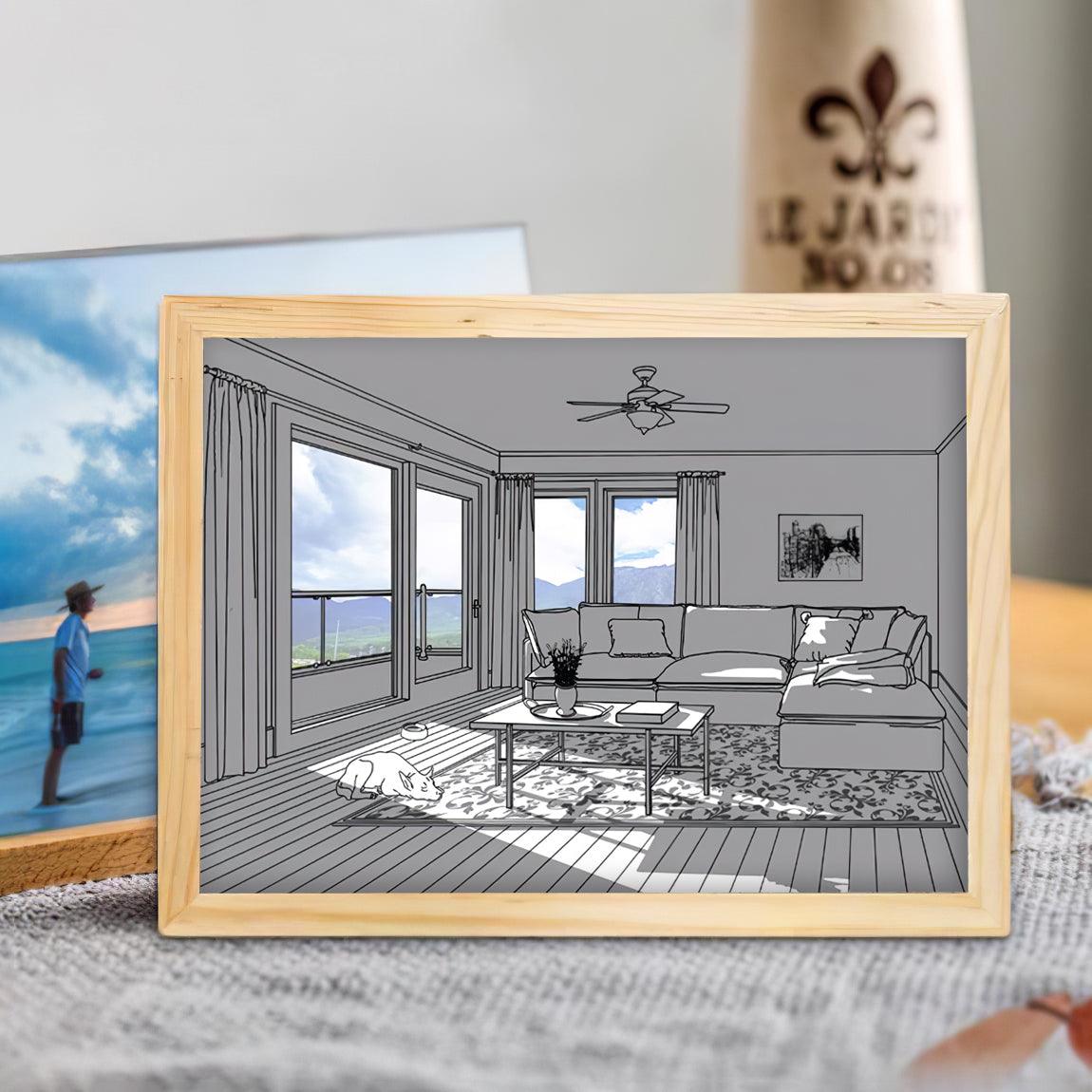 Sunbathing Mural Art Lamp