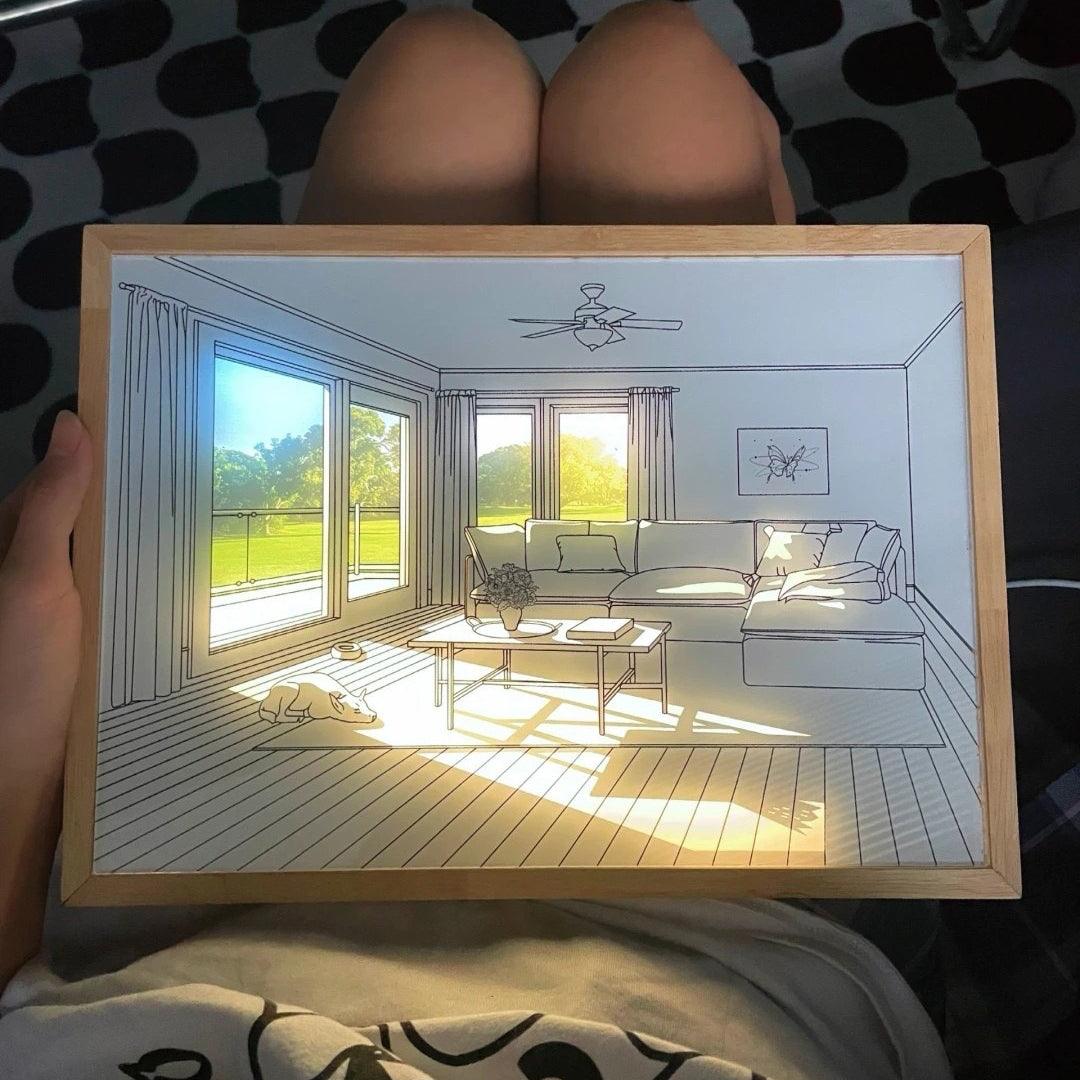 Sunbathing Mural Art Lamp