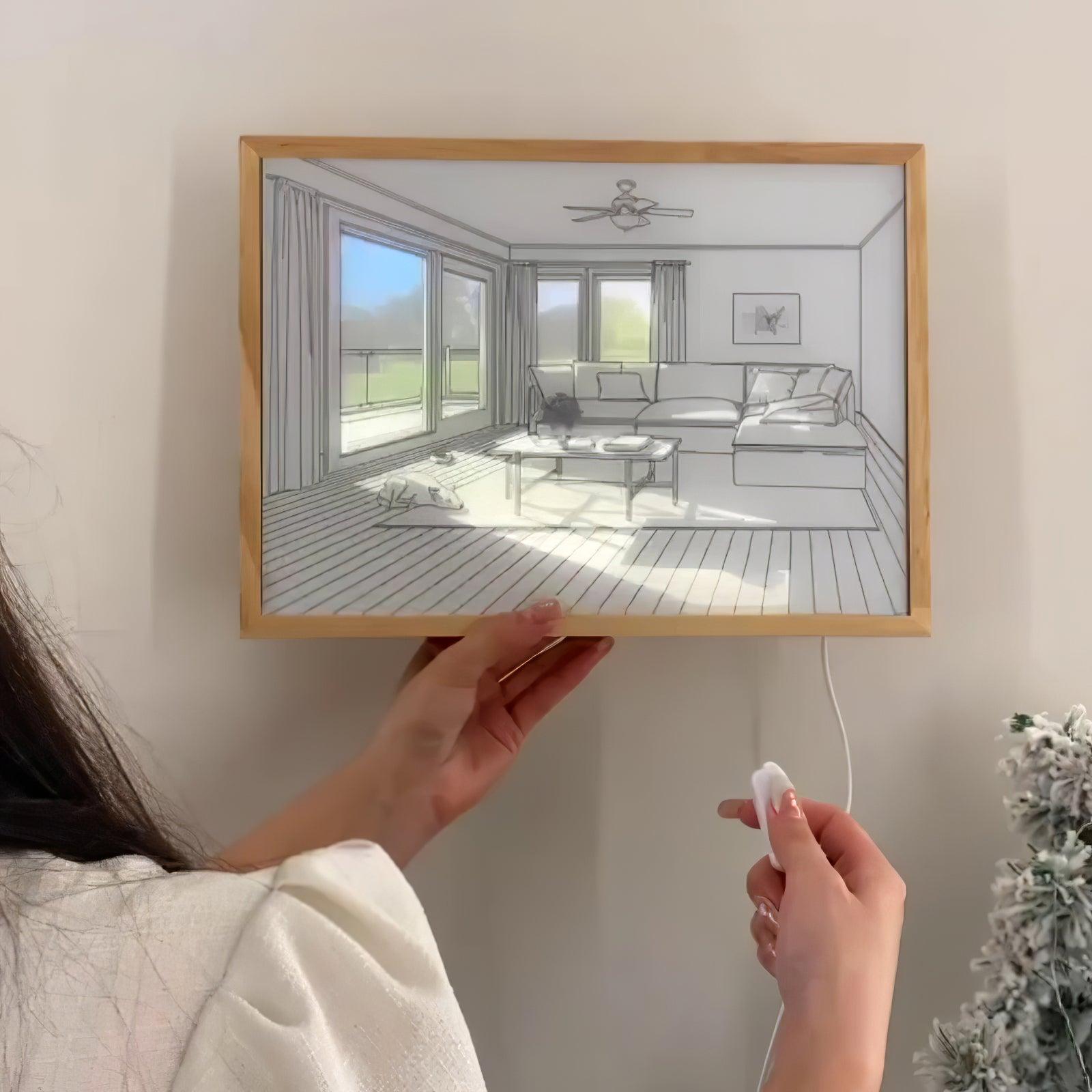 Sunbathing Mural Art Lamp