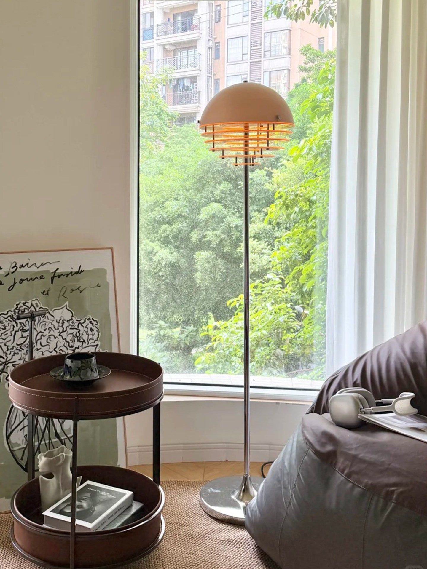 Calirena Dome Louver Floor Lamp