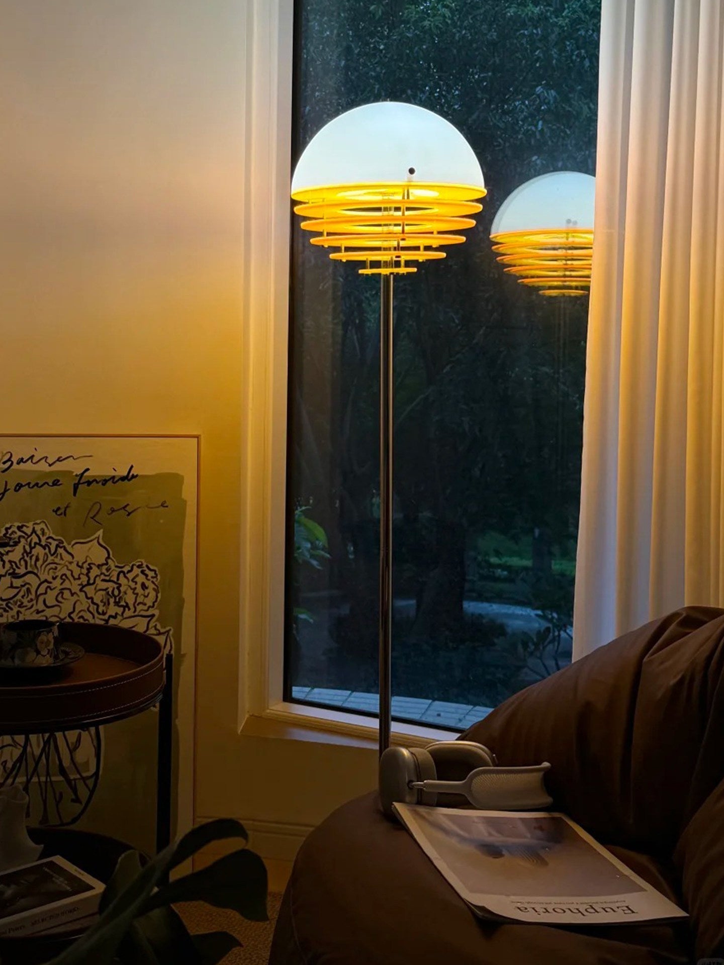Calirena Dome Louver Floor Lamp