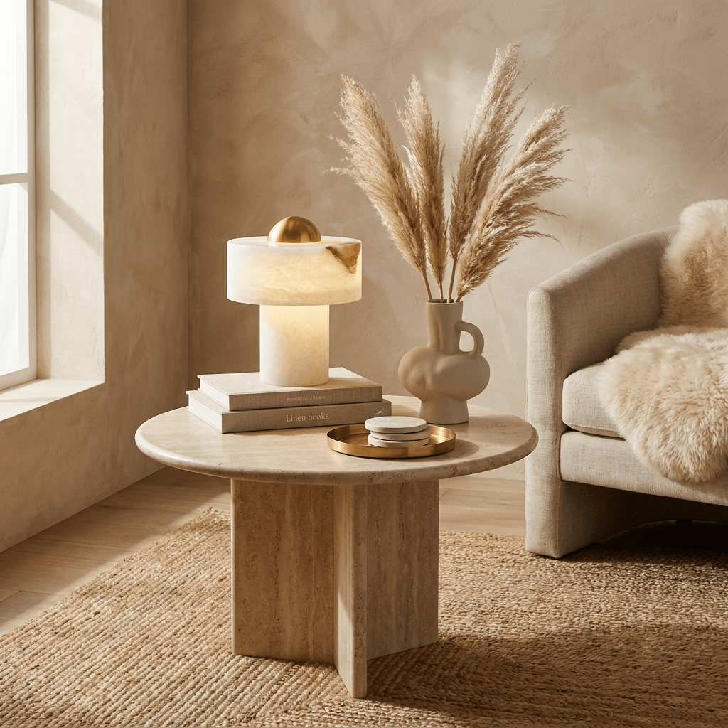 Avenisise Alabaster Table Lamp