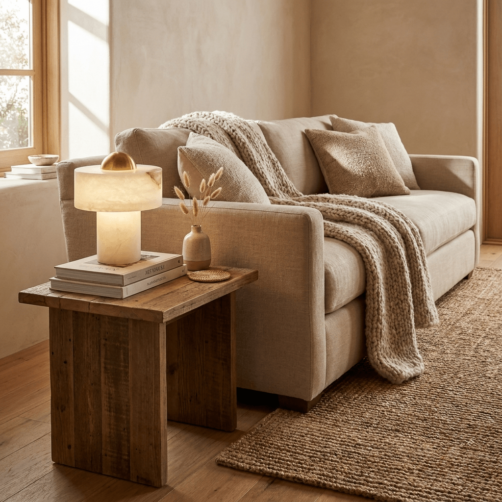 Avenisise Alabaster Table Lamp