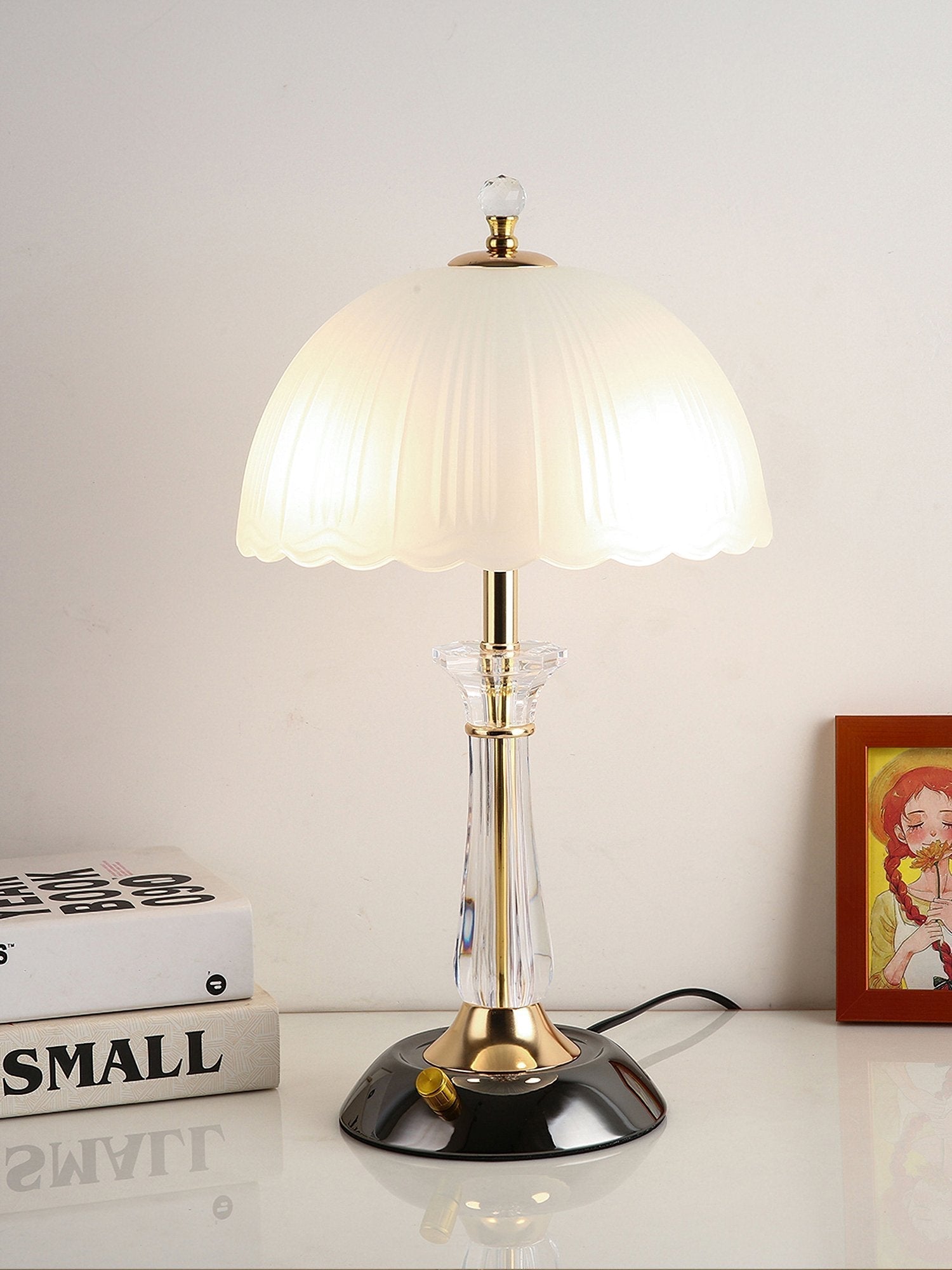 Belle Domed Glass Table Light
