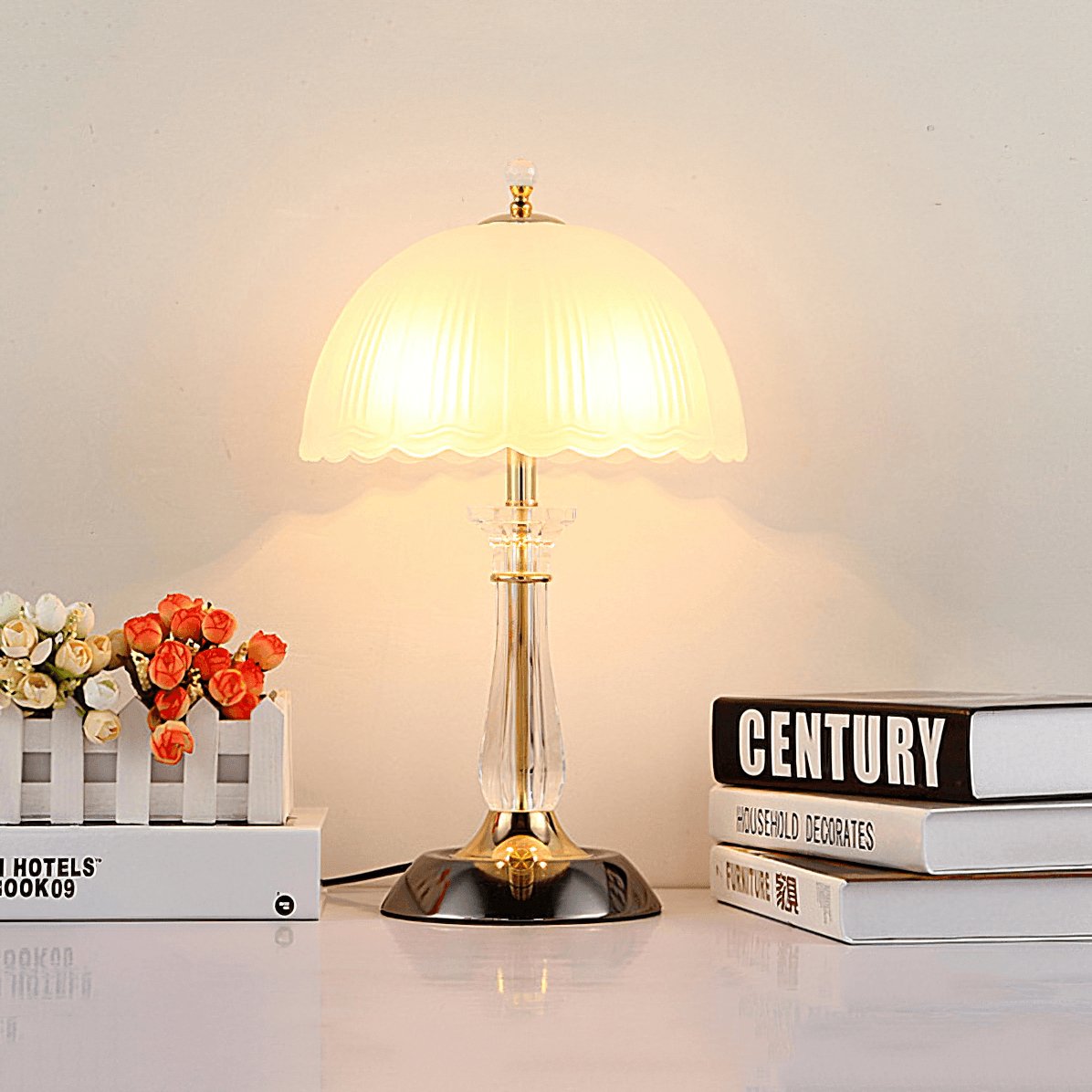 Belle Domed Glass Table Light