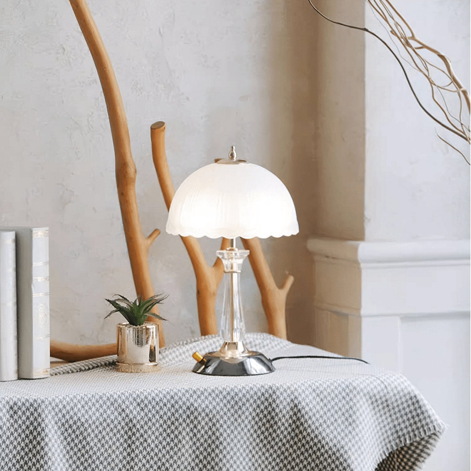 Belle Domed Glass Table Light