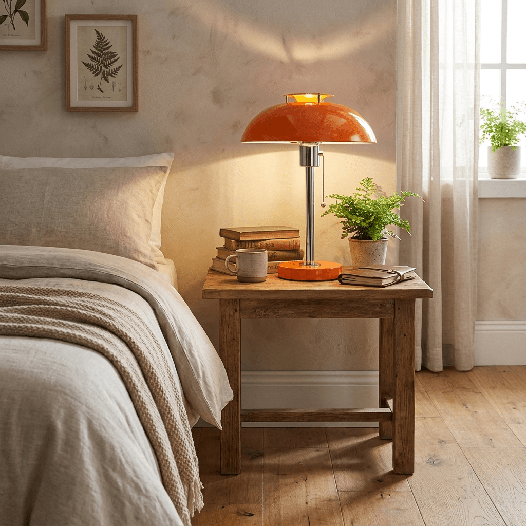 Rouven Chrome Mushroom Table Lamp