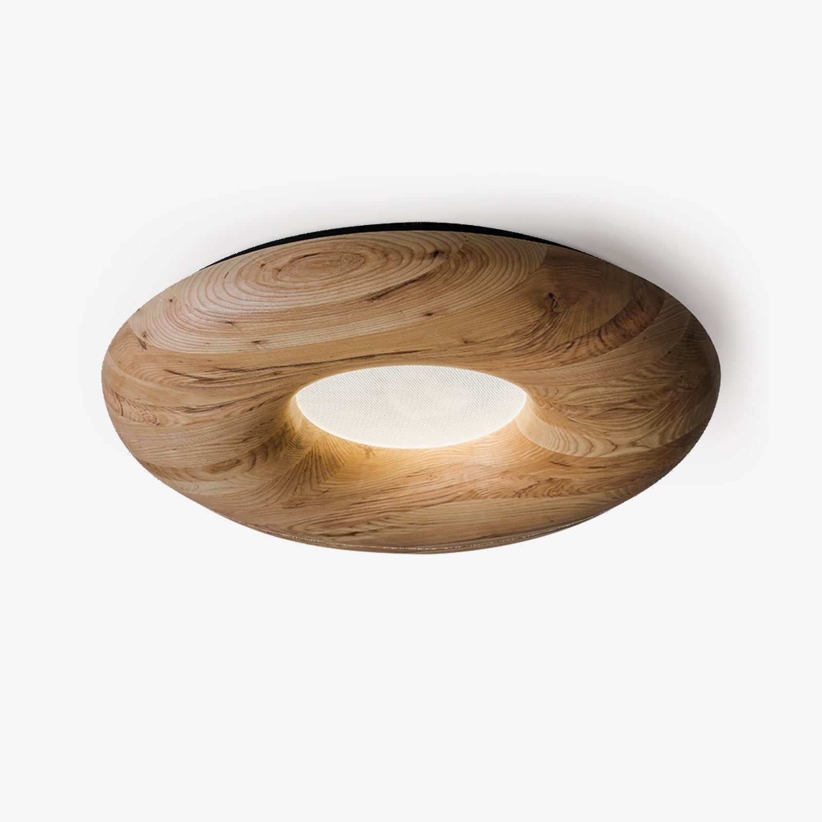 Zosora Organic Oak Flush Mount