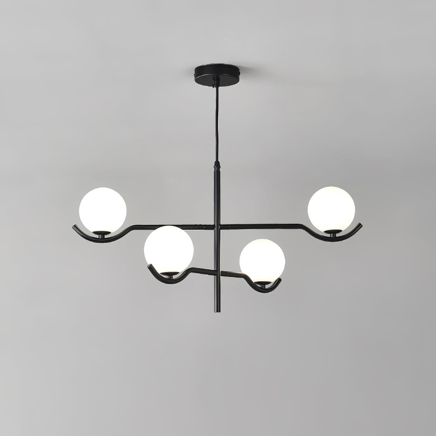 Kominex Pendant Lamp Frame Black Glass
