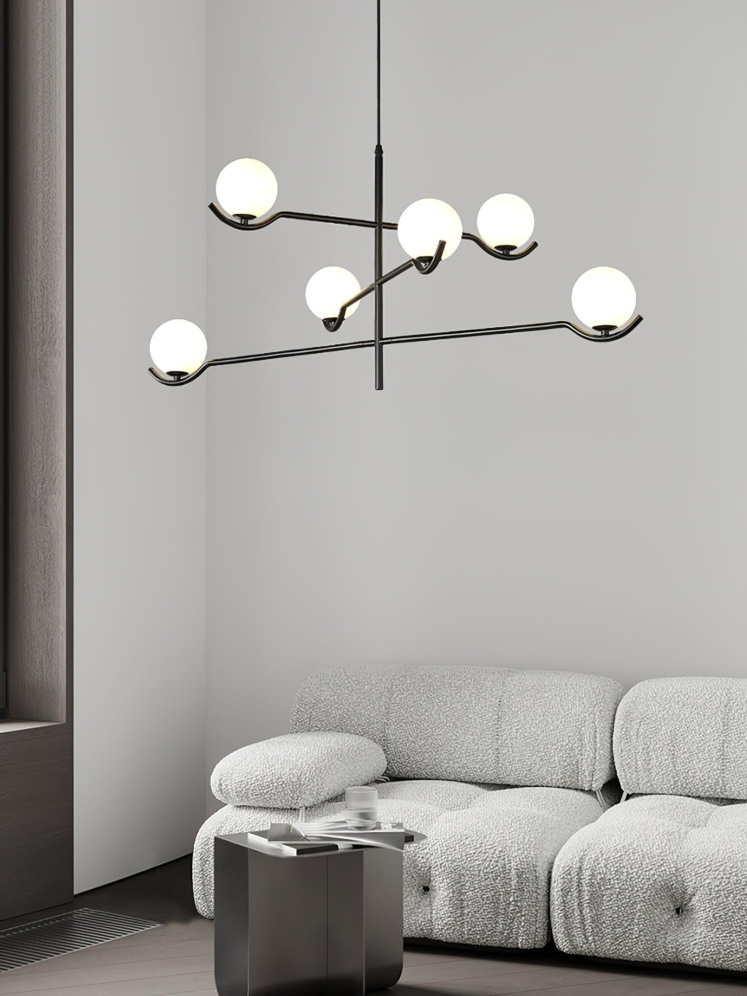 Kominex Pendant Lamp Frame Black Glass