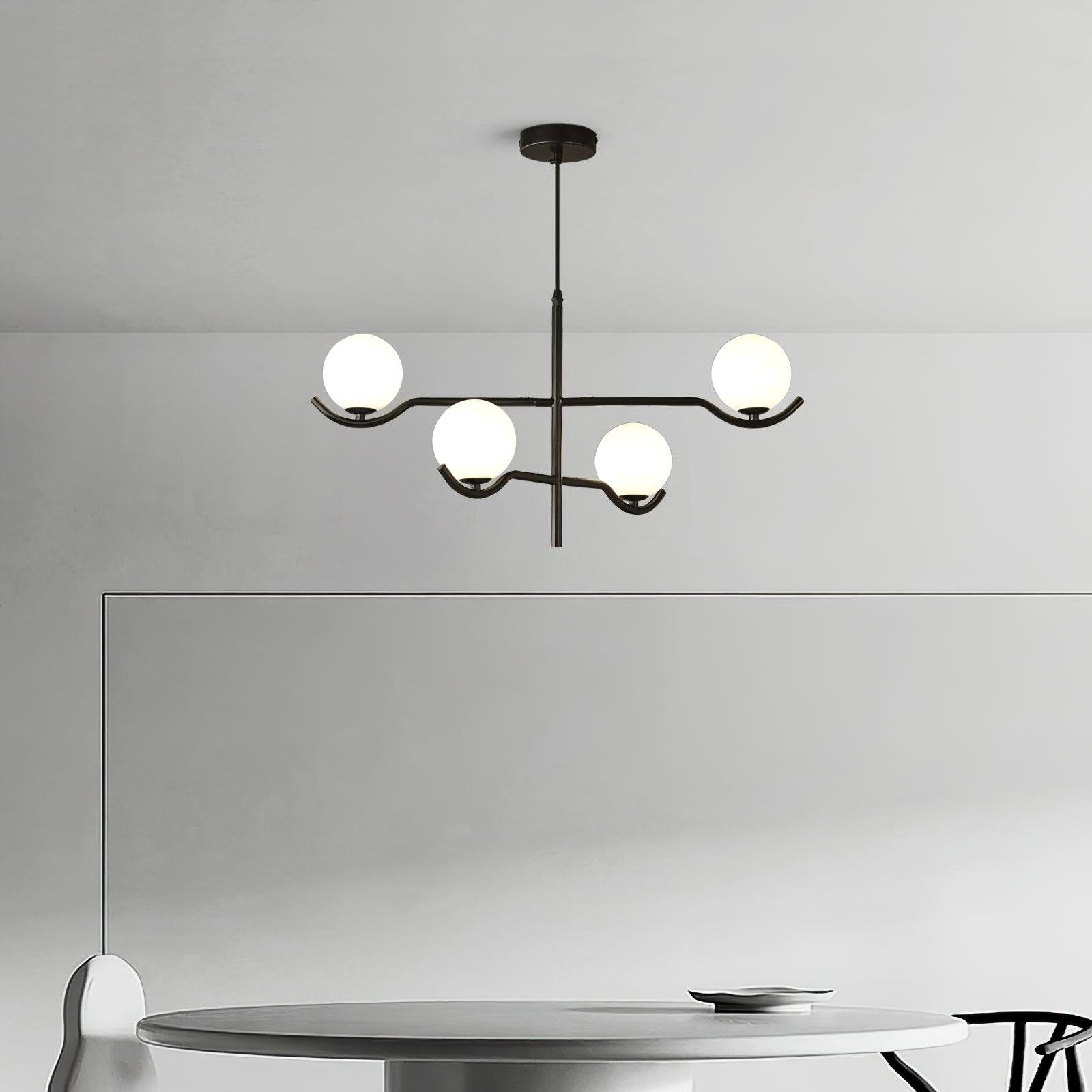 Kominex Pendant Lamp Frame Black Glass