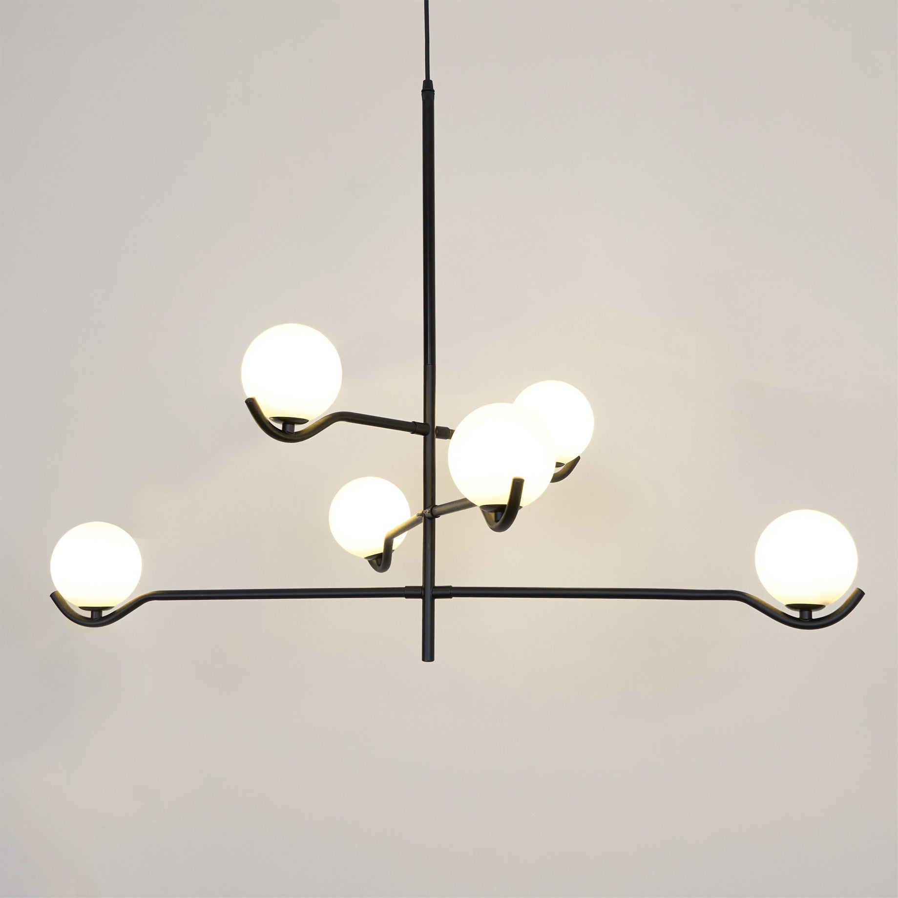 Kominex Pendant Lamp Frame Black Glass