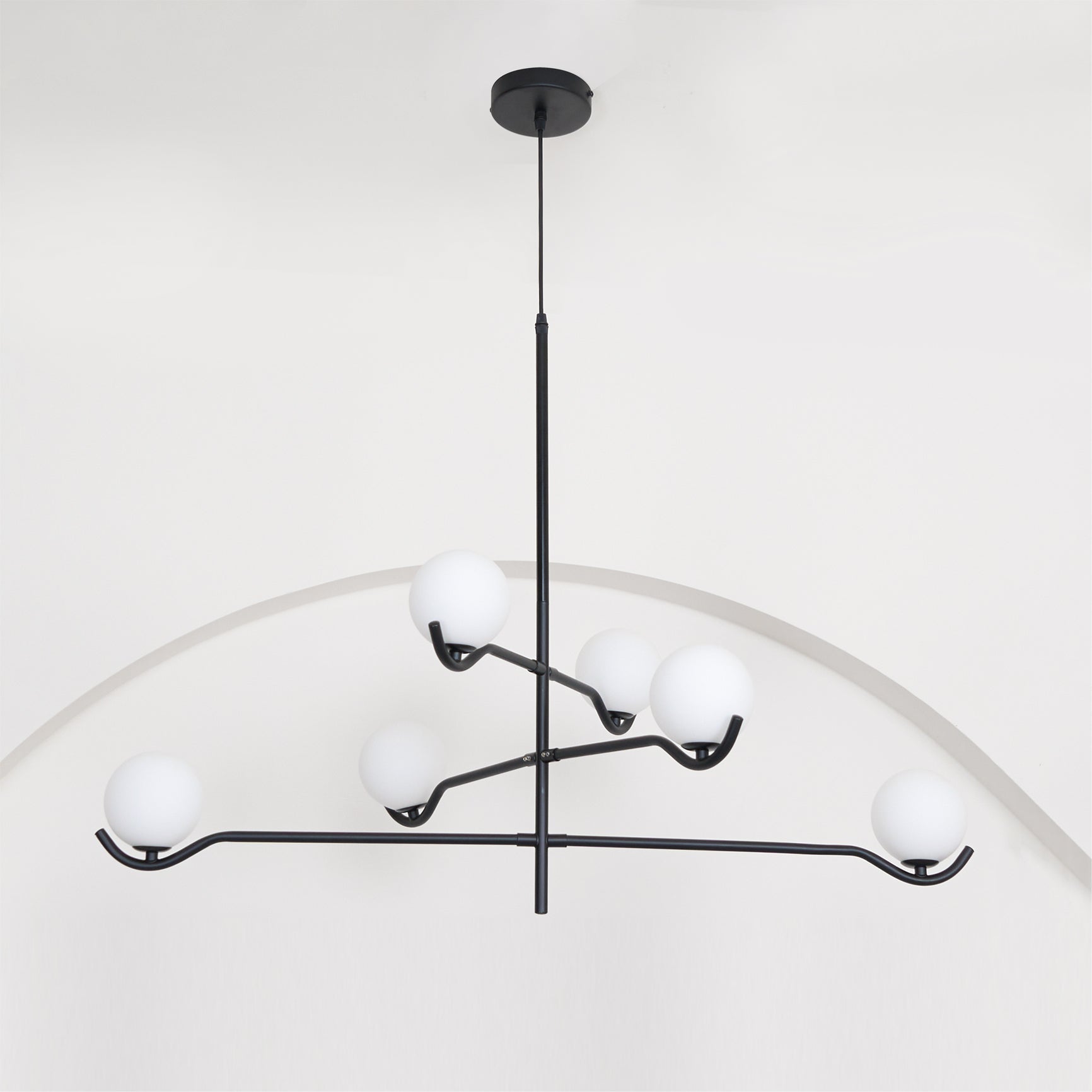 Kominex Pendant Lamp Frame Black Glass