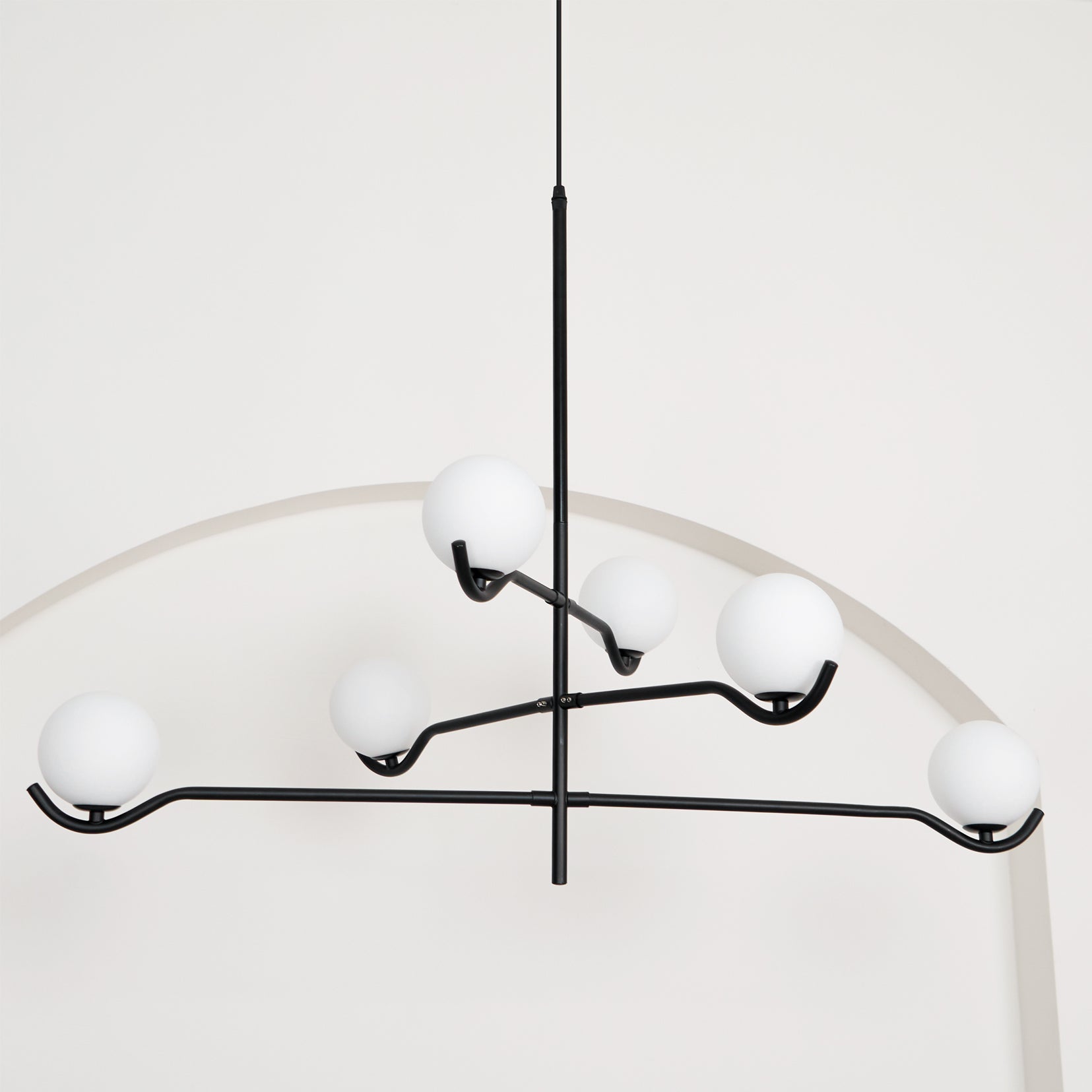 Kominex Pendant Lamp Frame Black Glass