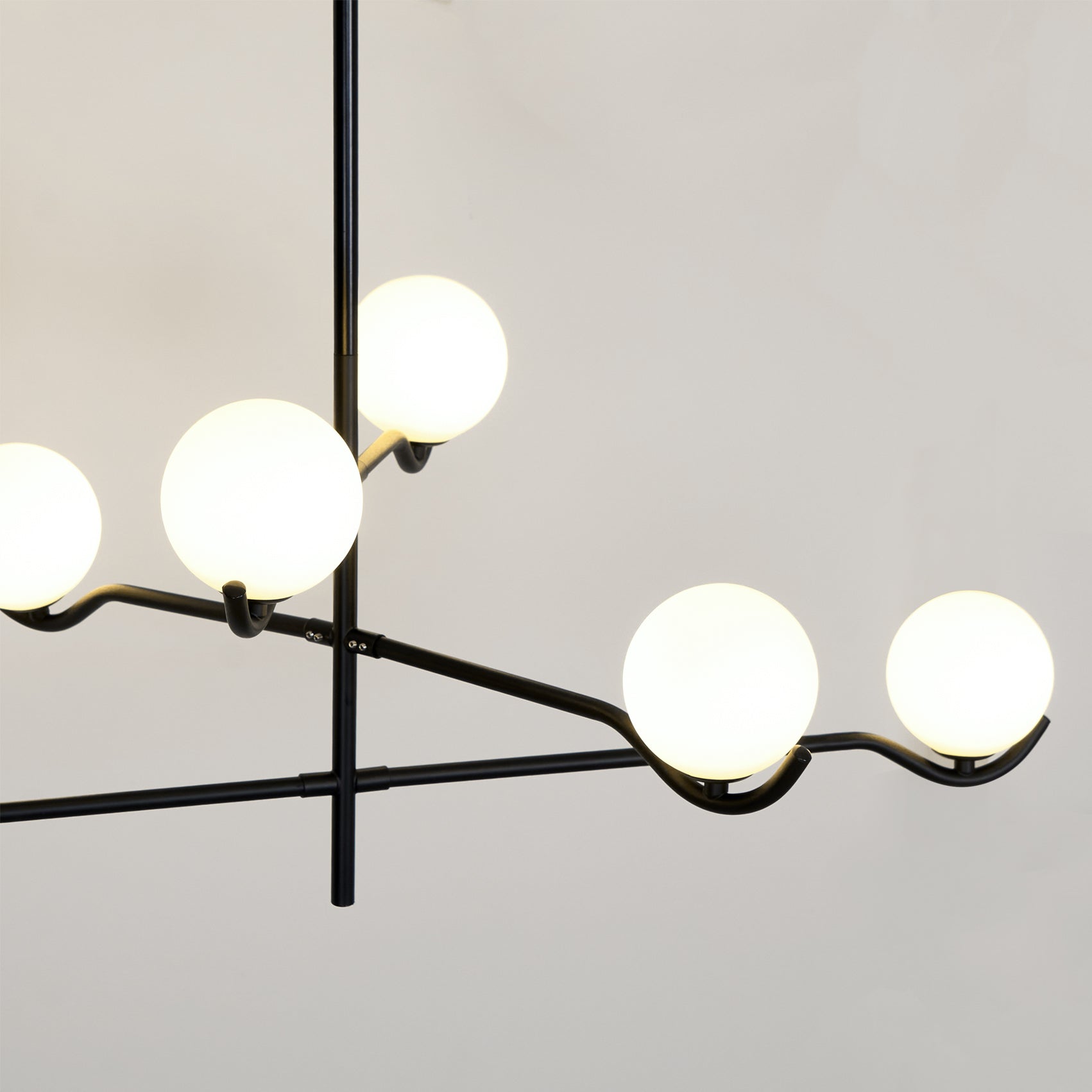 Kominex Pendant Lamp Frame Black Glass