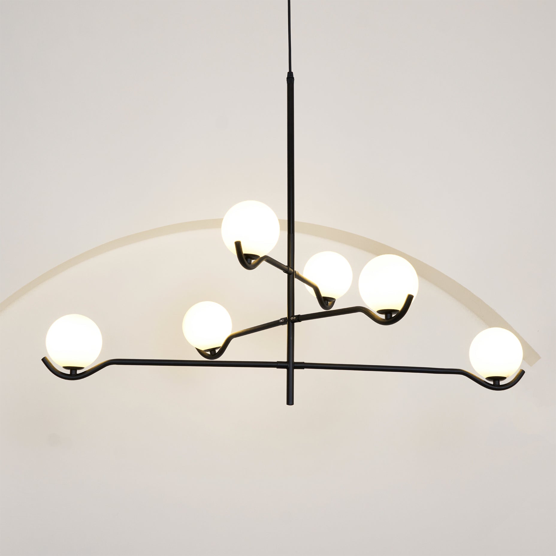 Kominex Pendant Lamp Frame Black Glass