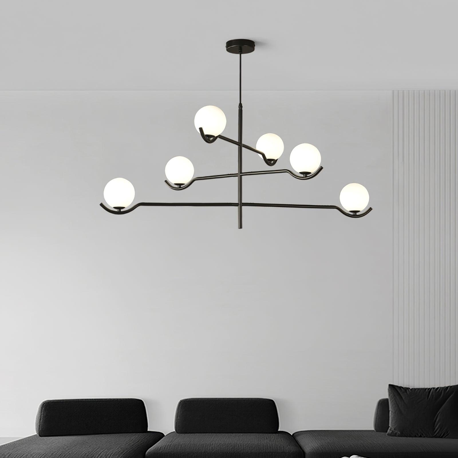 Kominex Pendant Lamp Frame Black Glass