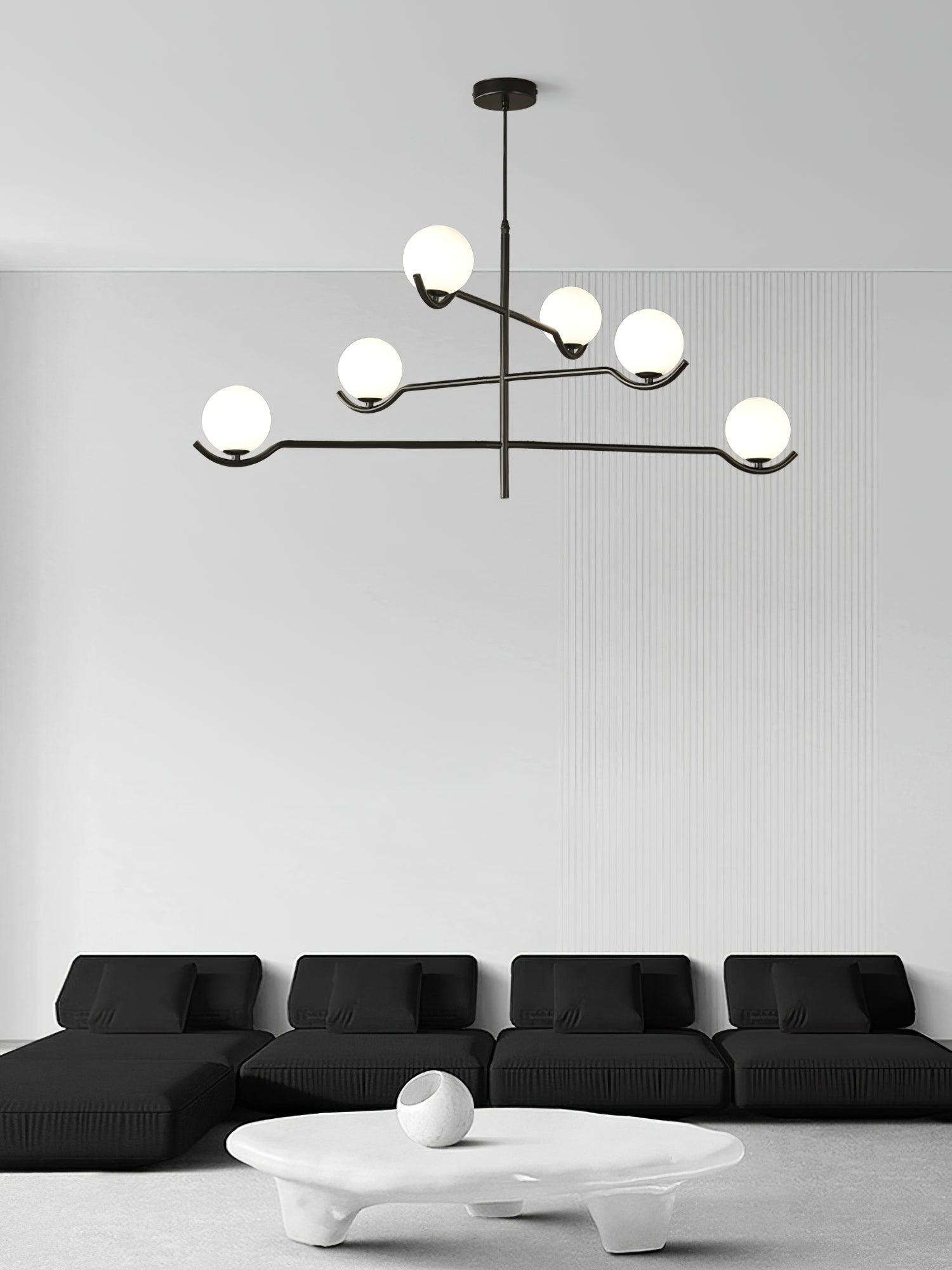 Kominex Pendant Lamp Frame Black Glass
