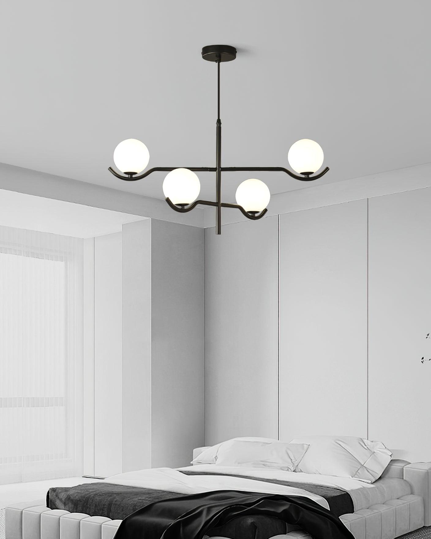 Kominex Pendant Lamp Frame Black Glass