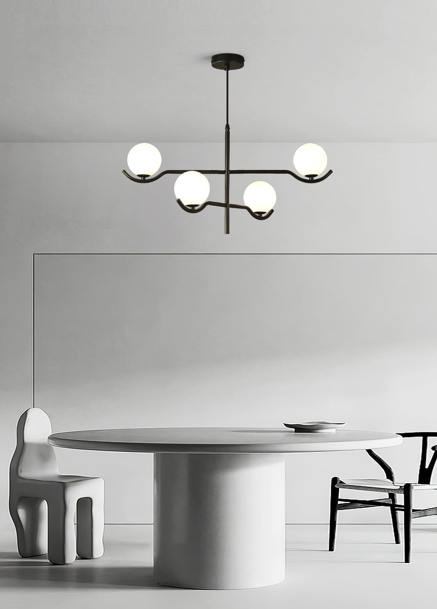 Kominex Pendant Lamp Frame Black Glass
