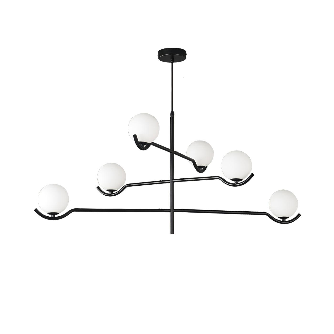 Kominex Pendant Lamp Frame Black Glass