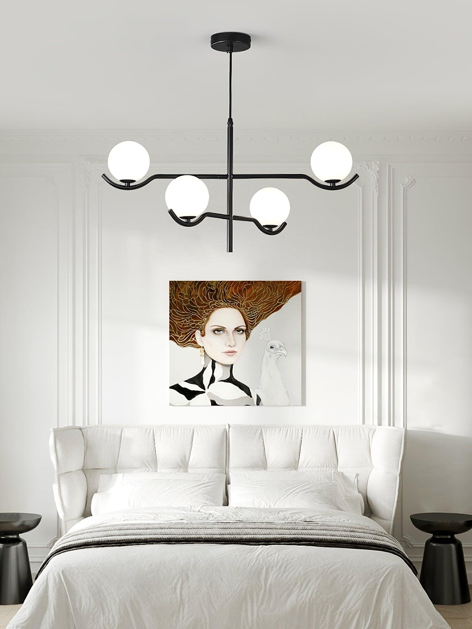 Kominex Pendant Lamp Frame Black Glass