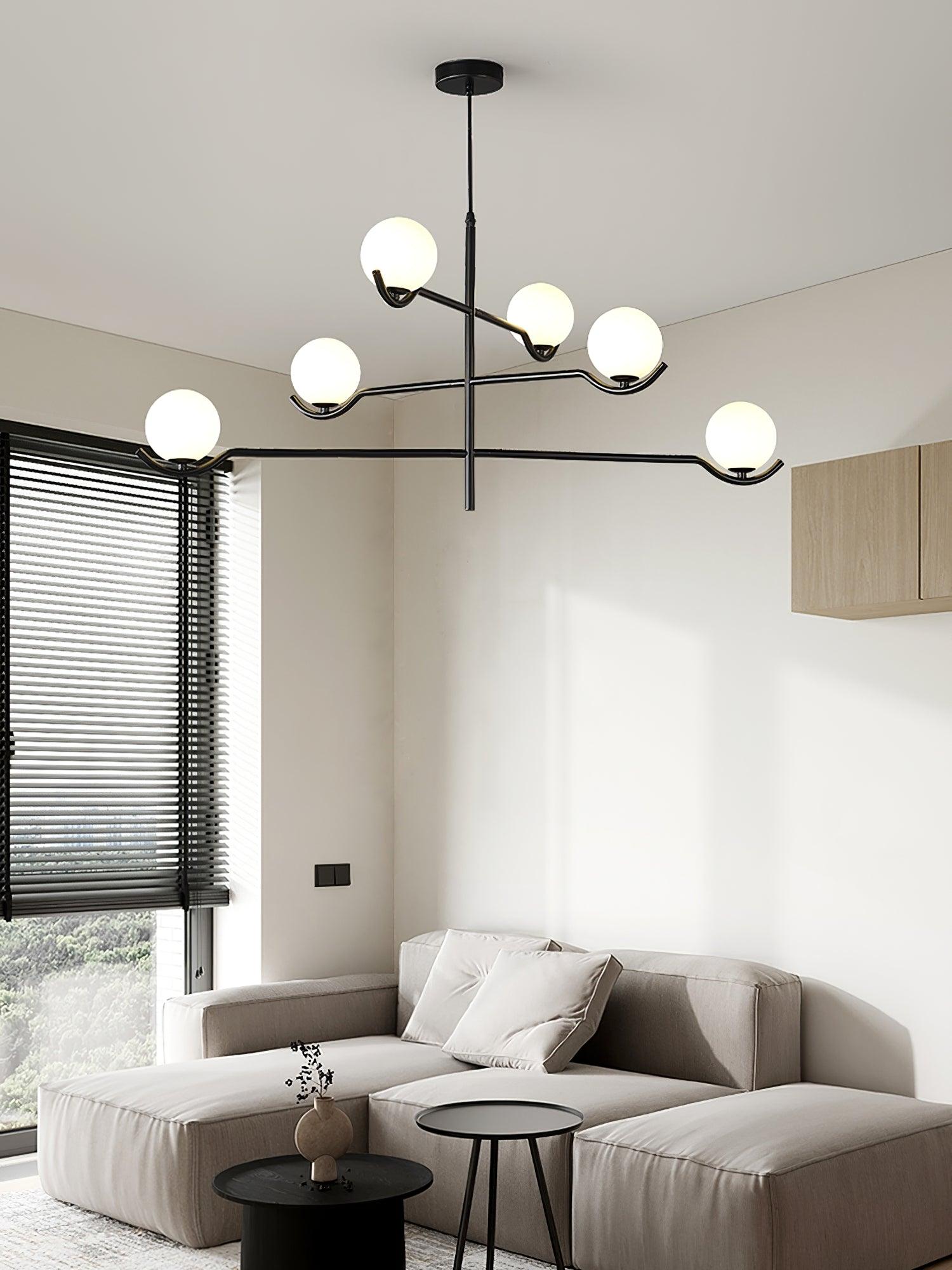 Kominex Pendant Lamp Frame Black Glass