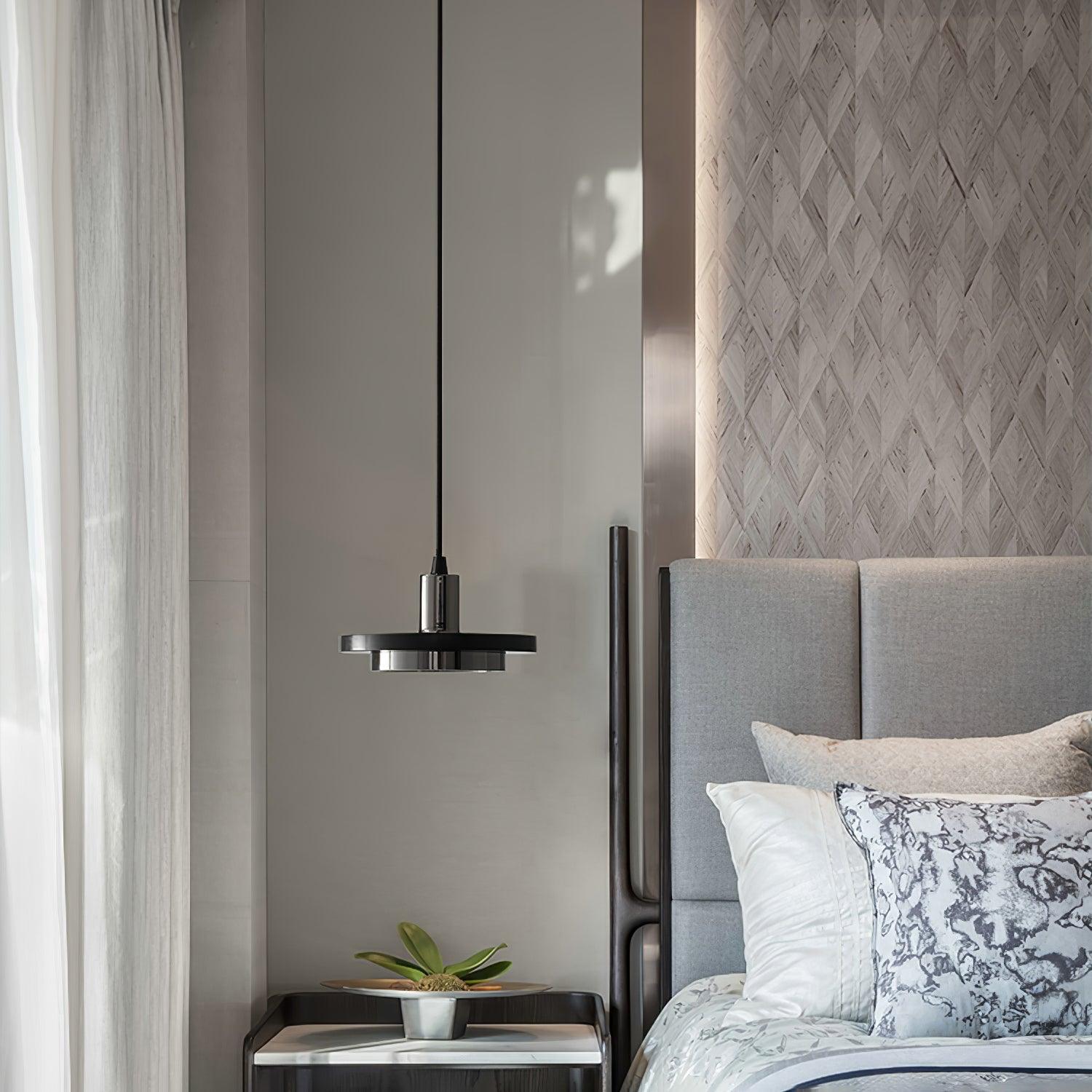 Bram Pendant Lamp Marble Double Circle Modern
