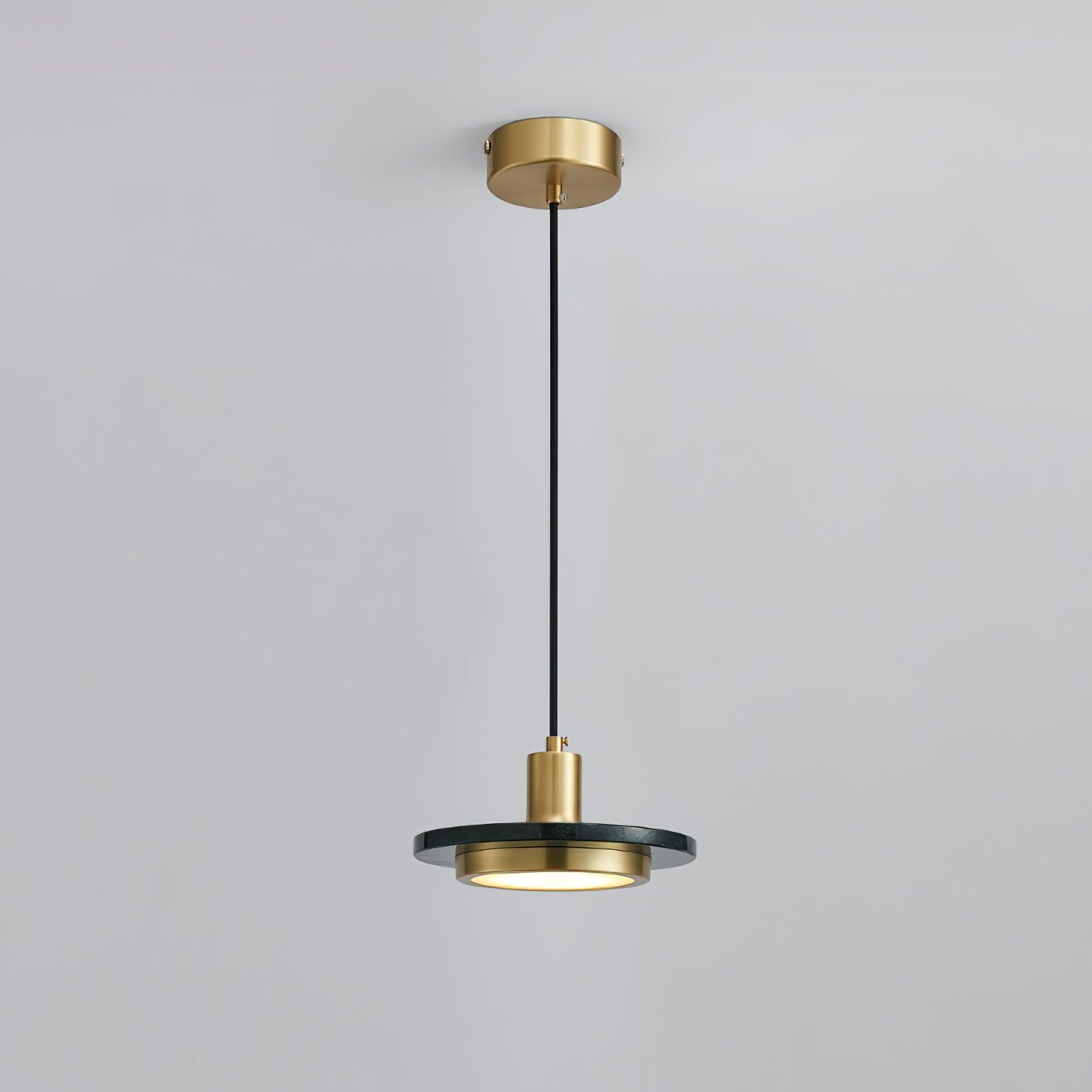 Bram Pendant Lamp Marble Double Circle Modern